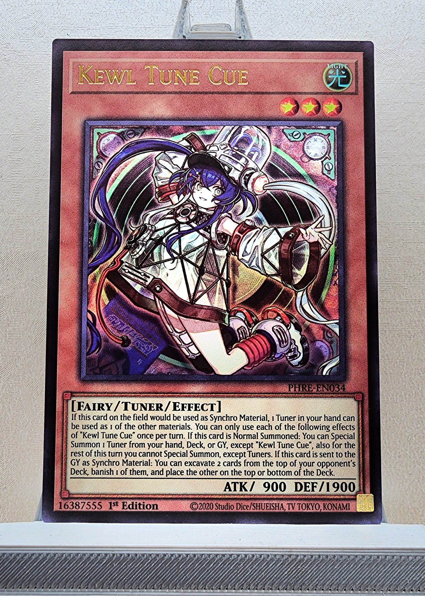 Yugioh! 1x Kewl Tune Cue (PHRE - Ultra Rare) 1st Edition