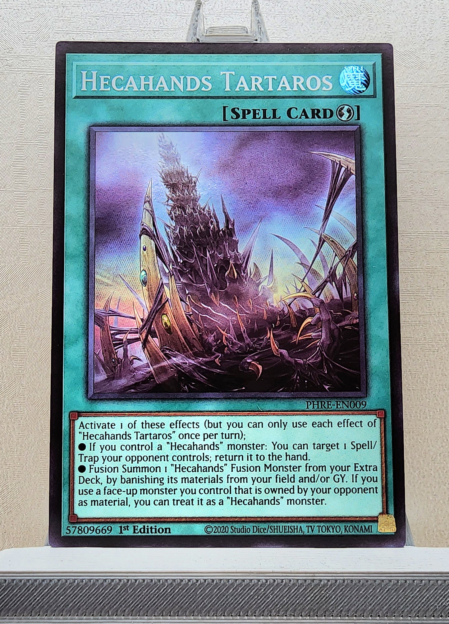 Yugioh! 1x Hecahands Tartaros (PHRE - Super Rare) 1st Edition