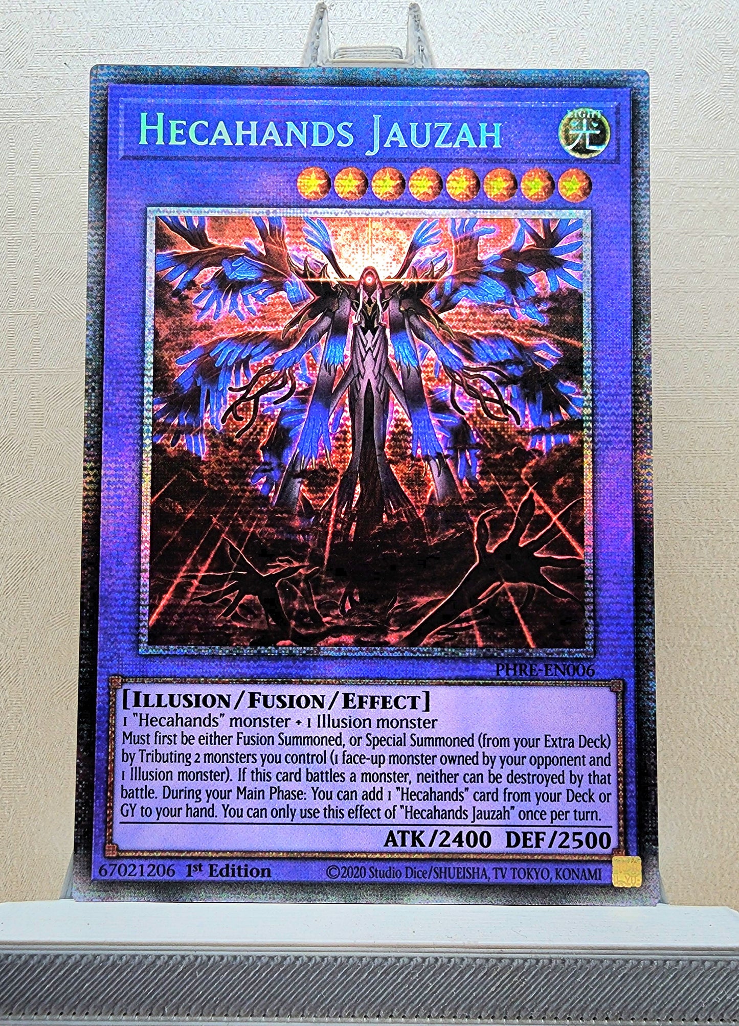 Yugioh! 1x Hecahands Jauzah (PHRE - Starlight Rare) 1st Edition
