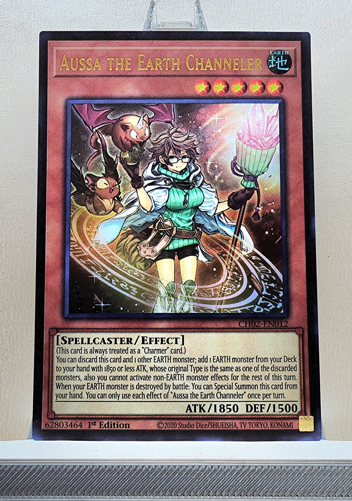 Yugioh! 1x Aussa the Earth Channeler (CH02 - Ultra Rare) 1st Edition