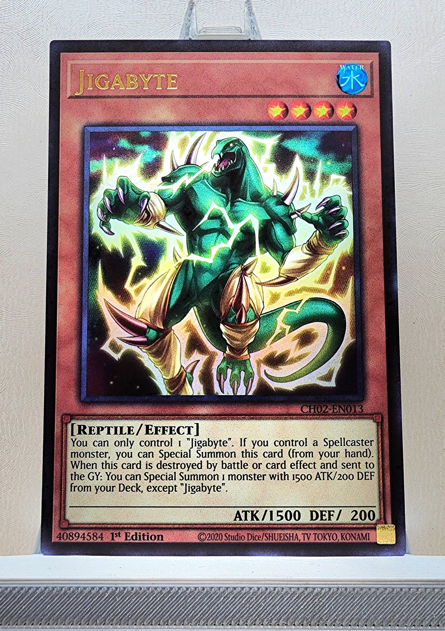 Yugioh! 1x Jigabyte (CH02 - Ultra Rare) 1st Edition