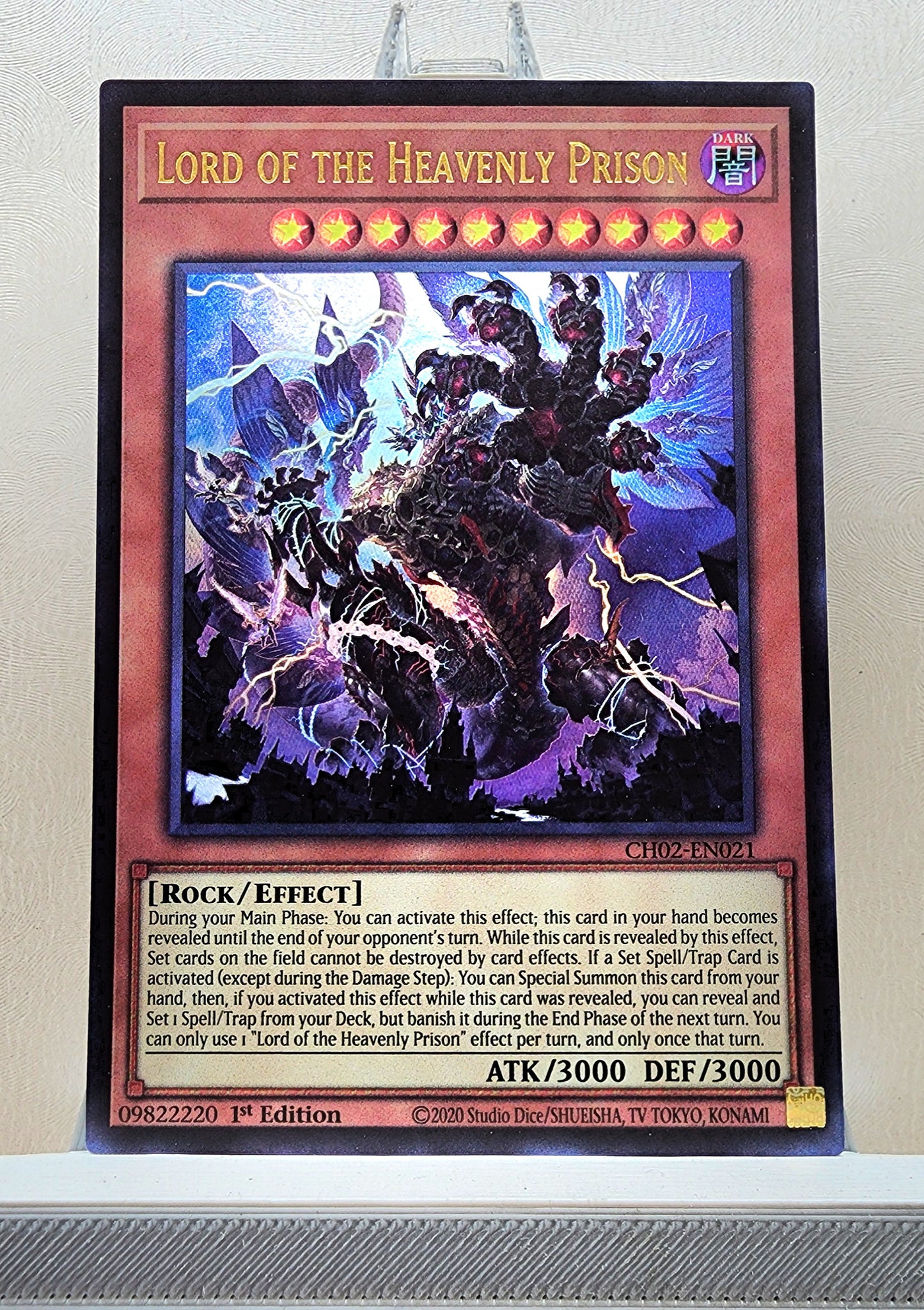 Yugioh! 1x Lord of the Heavenly Prison (CH02 - Ultra Rare) 1st Edition