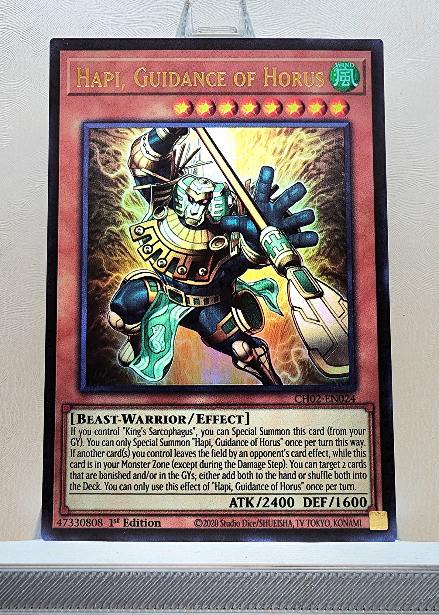Yugioh! 1x Hapi, Guidance of Horus (CH02 - Ultra Rare) 1st Edition