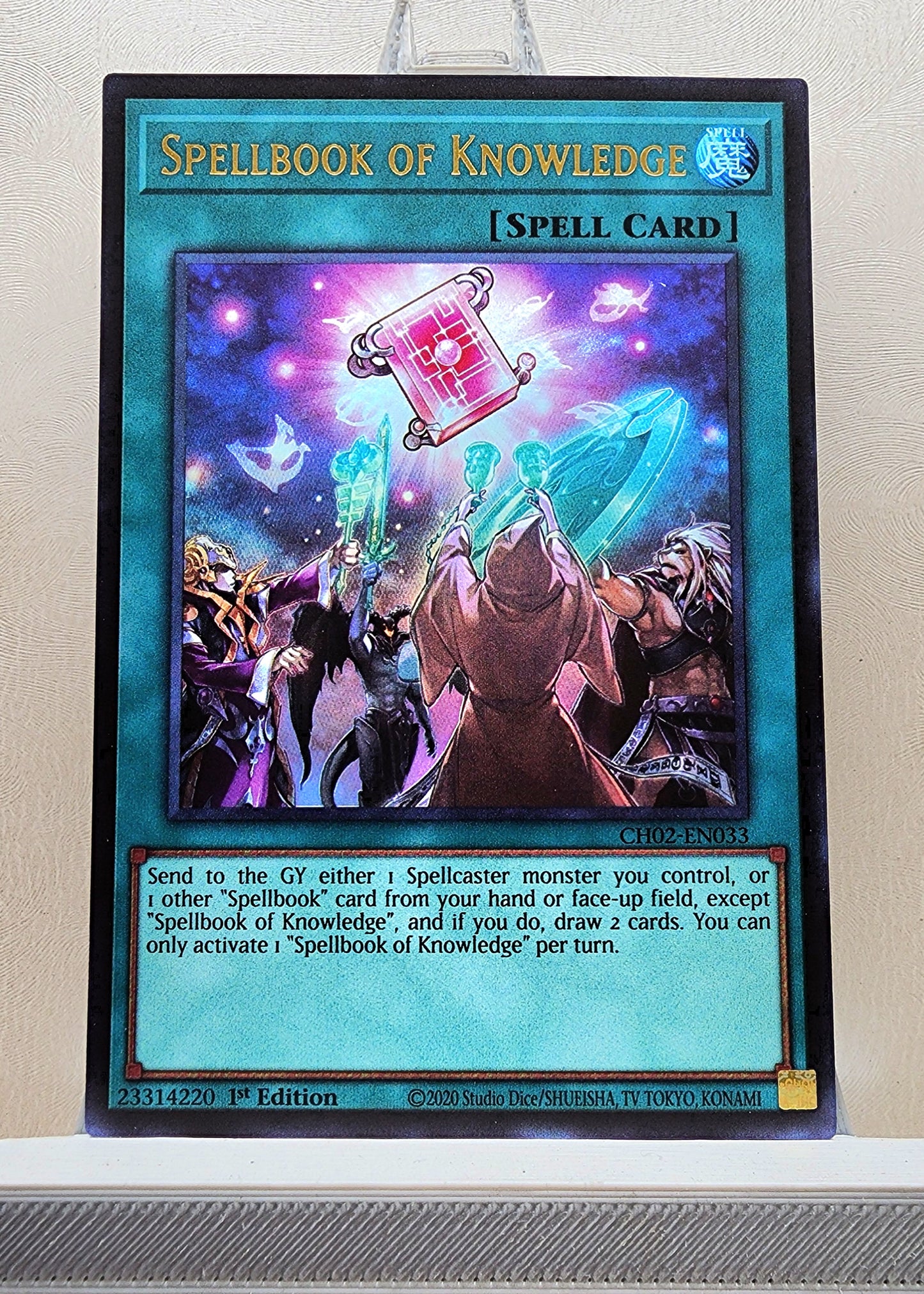 Yugioh! 1x Spellbook of Knowledge (CH02 - Ultra Rare) 1st Edition