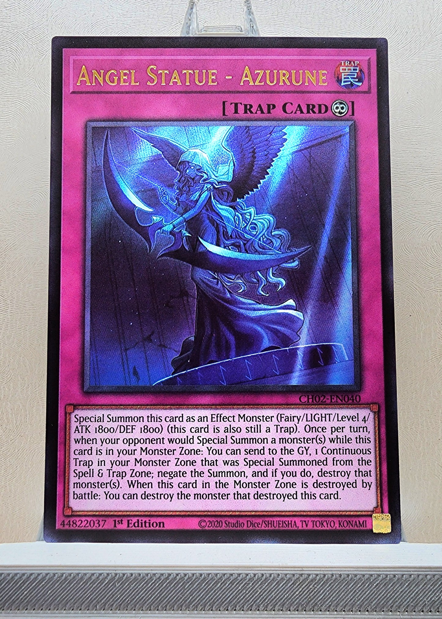 Yugioh! 1x Angel Statue - Azurune (CH02 - Ultra Rare) 1st Edition