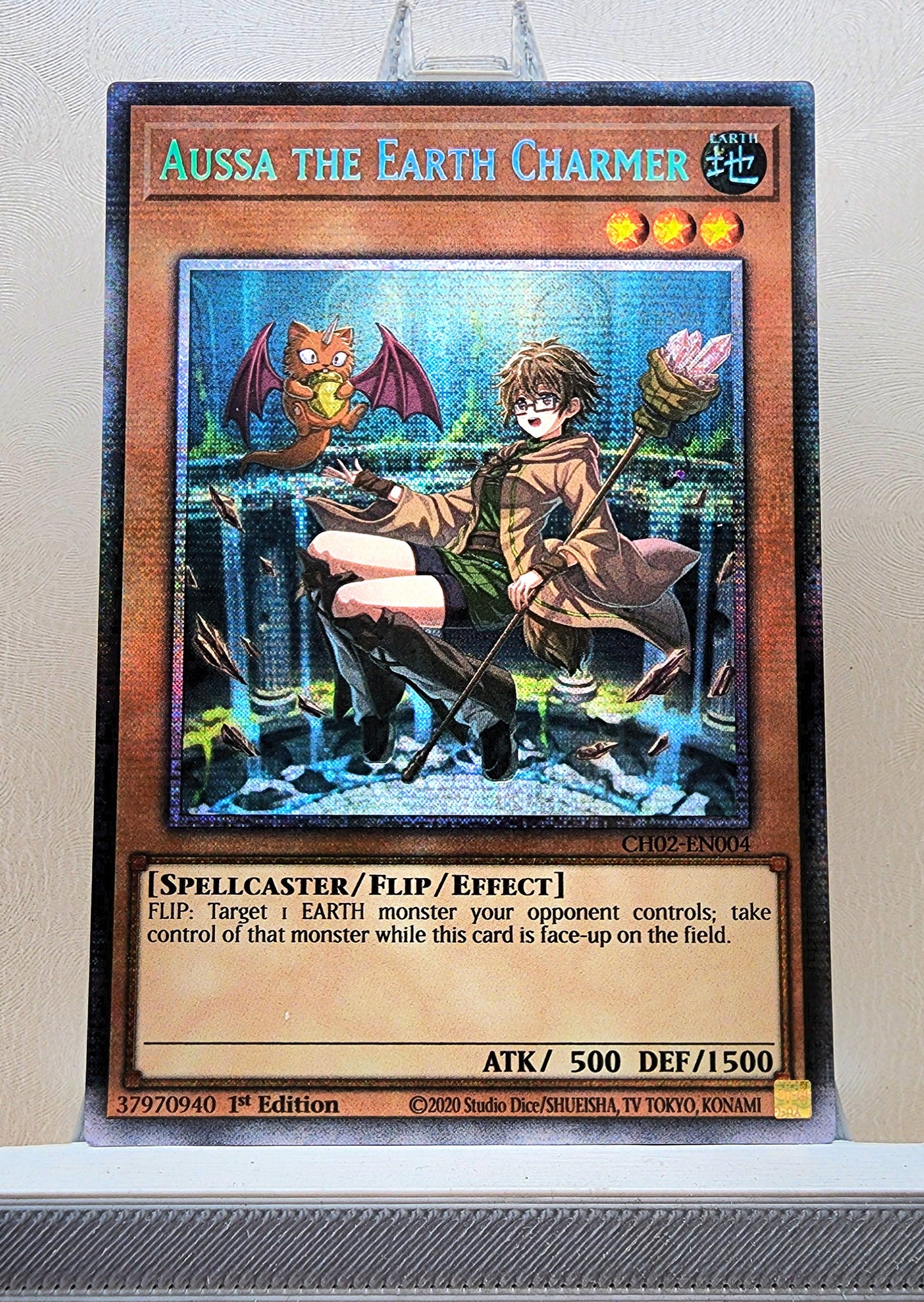 Yugioh! 1x Aussa the Earth Charmer (CH02 - Starlight Rare) 1st Edition