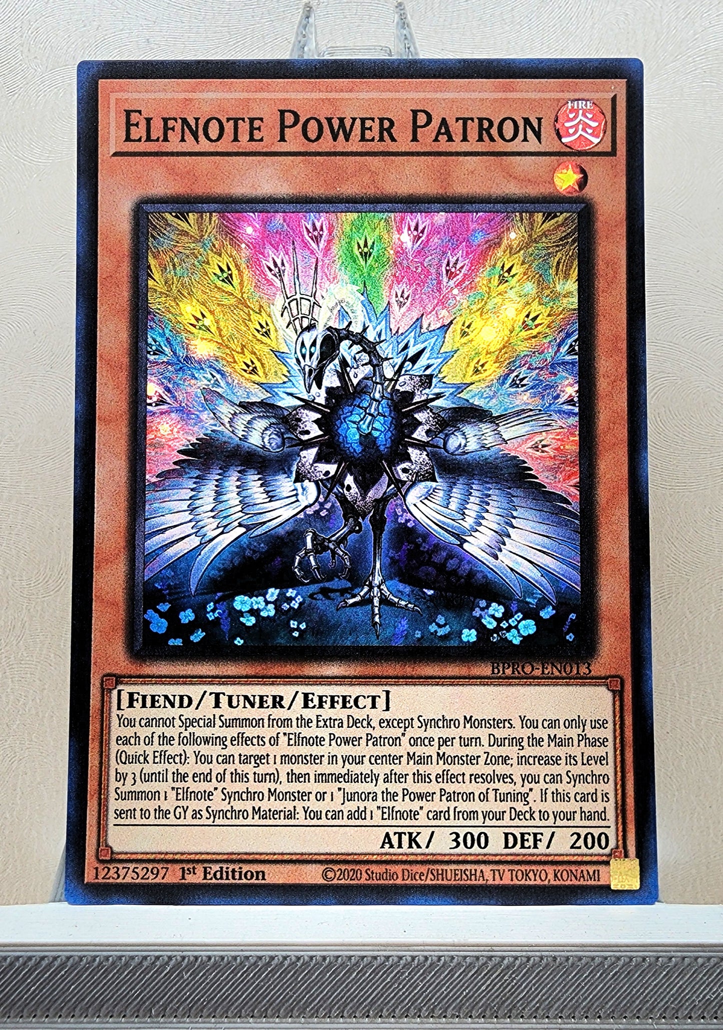 Yugioh! 1x Elfnote Power Patron (BPRO - Super Rare) 1st Edition