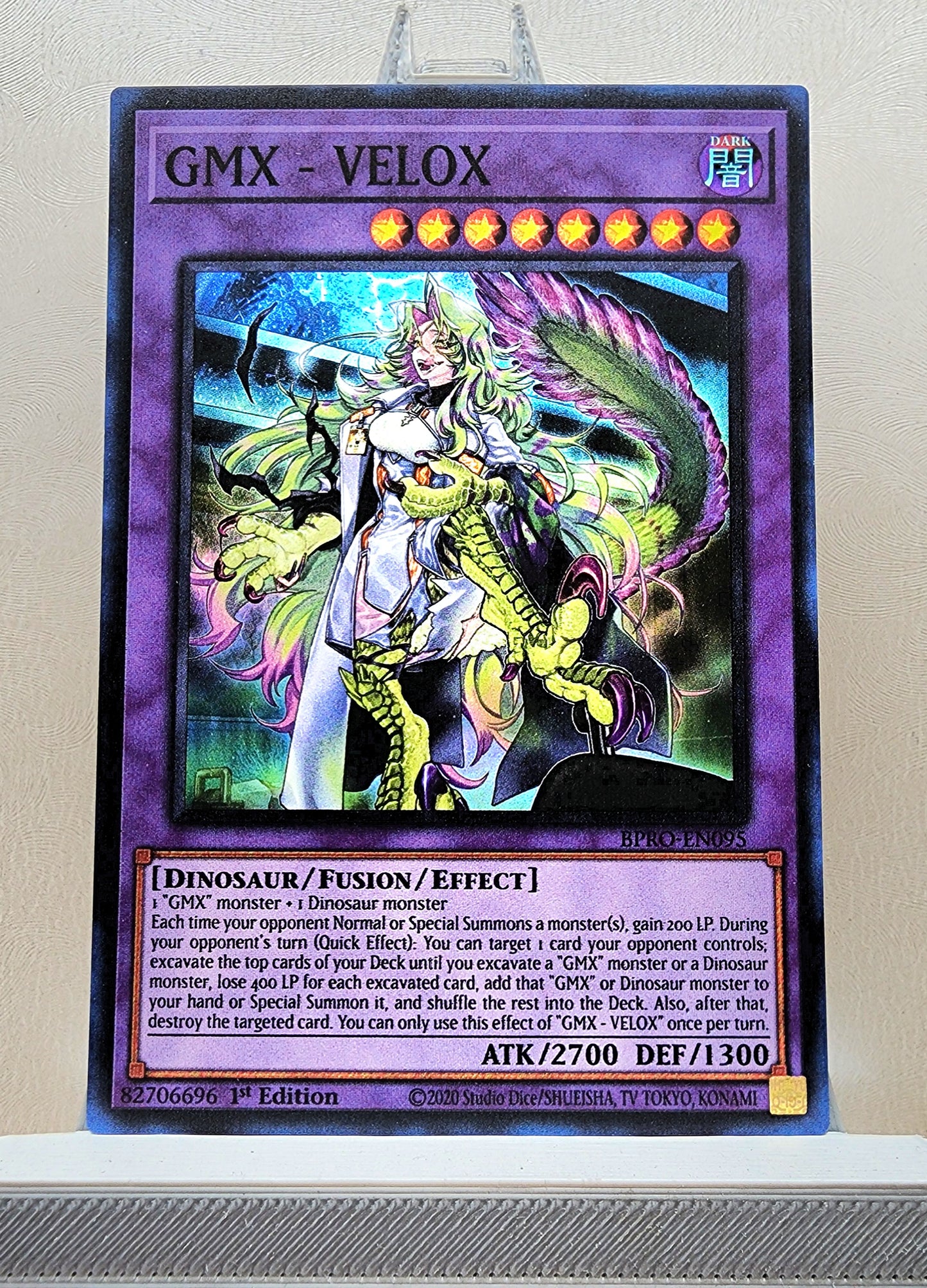 Yugioh! 1x GMX - VELOX (BPRO - Super Rare) 1st Edition