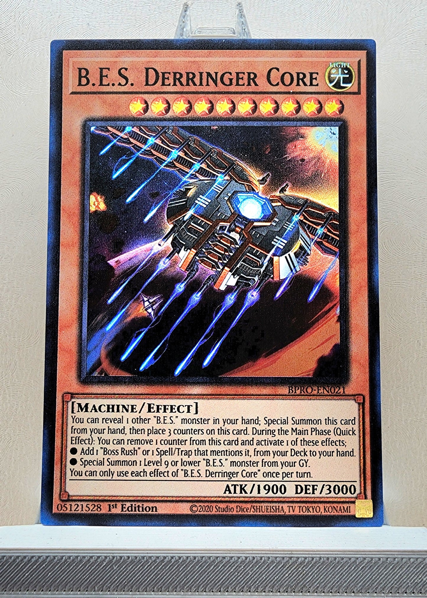 Yugioh! 1x B.E.S. Derringer Core (BPRO - Super Rare) 1st Edition