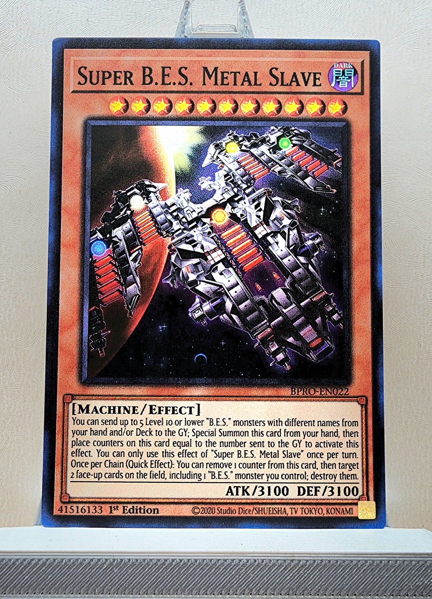 Yugioh! 1x Super B.E.S. Metal Slave (BPRO - Super Rare) 1st Edition