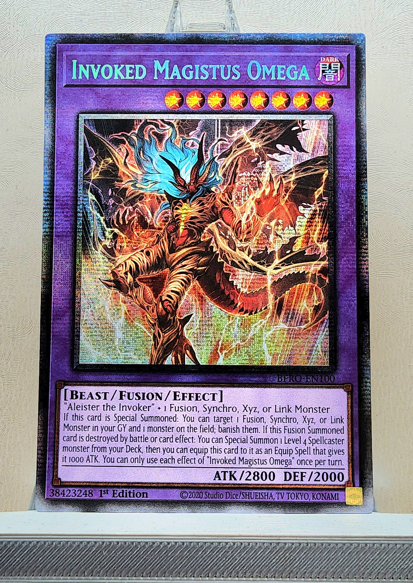 Yugioh! 1x Invoked Magistus Omega (BPRO - Starlight Rare) 1st Edition