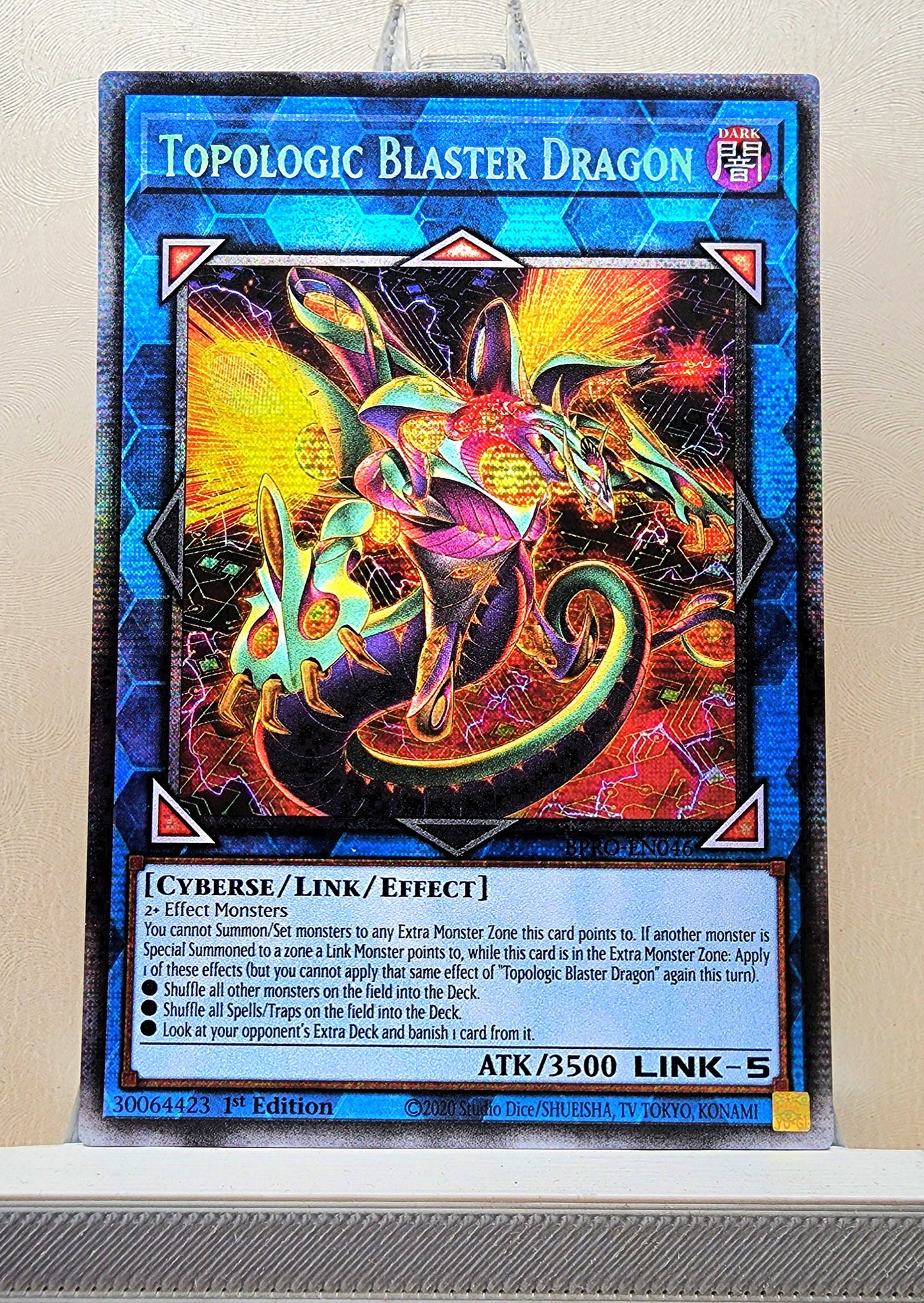 Yugioh! 1x Topologic Blaster Dragon (BPRO - Starlight Rare) 1st Edition
