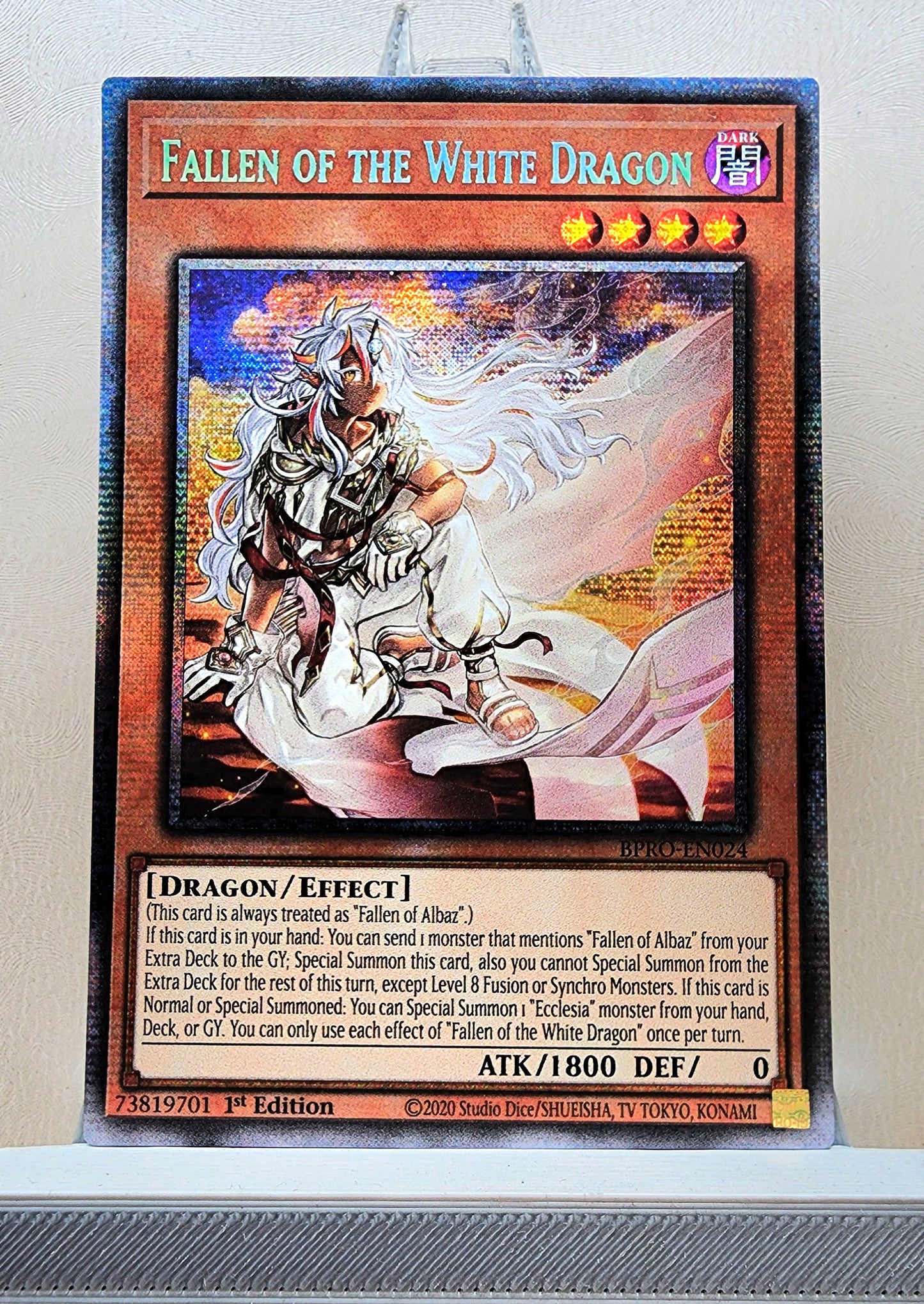 Yugioh! 1x Fallen of the White Dragon (BPRO - Starlight Rare) 1st Edition