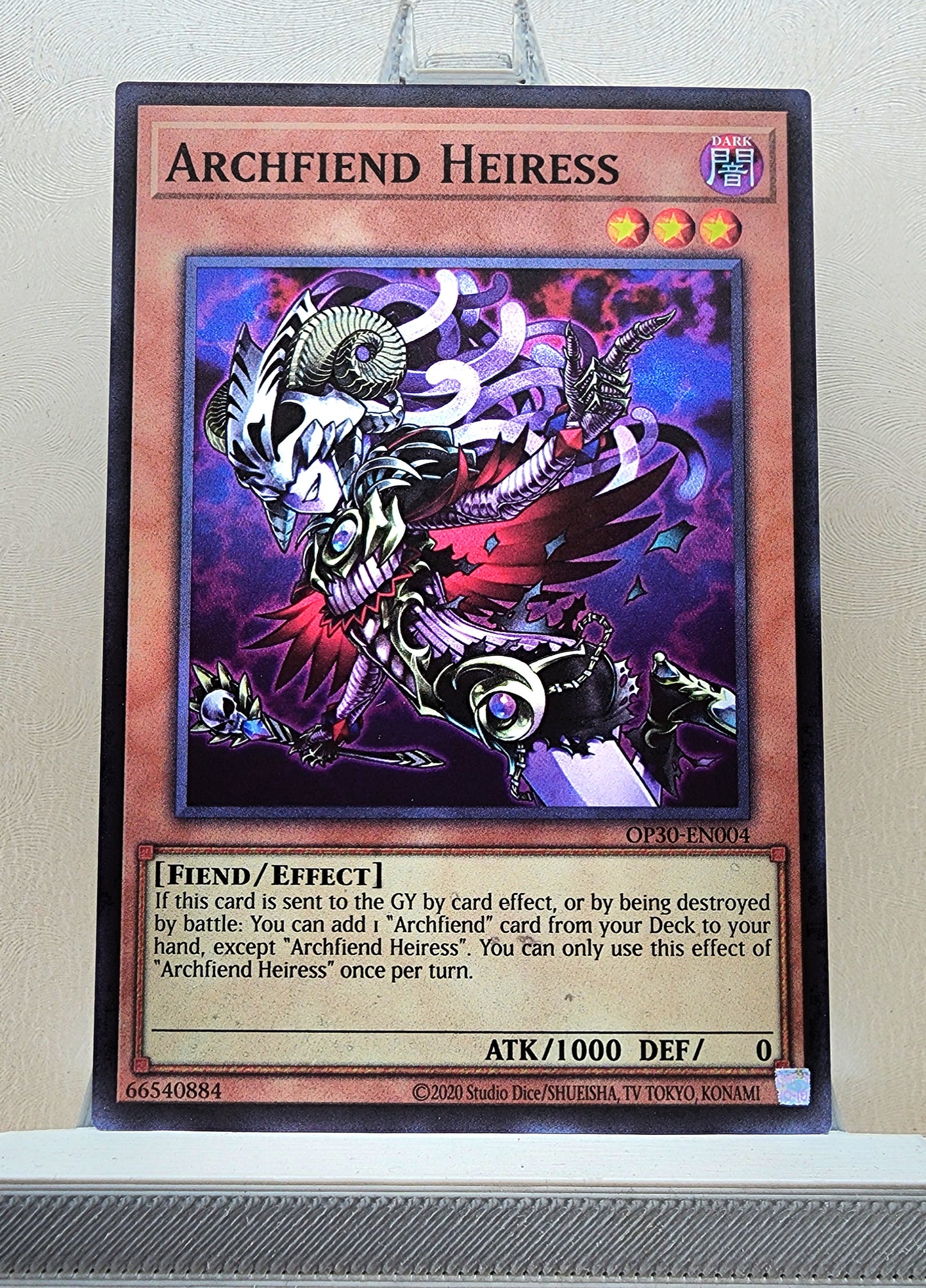 Yugioh! 1x Archfiend Heiress (OP30 - Super Rare) Unli Edition