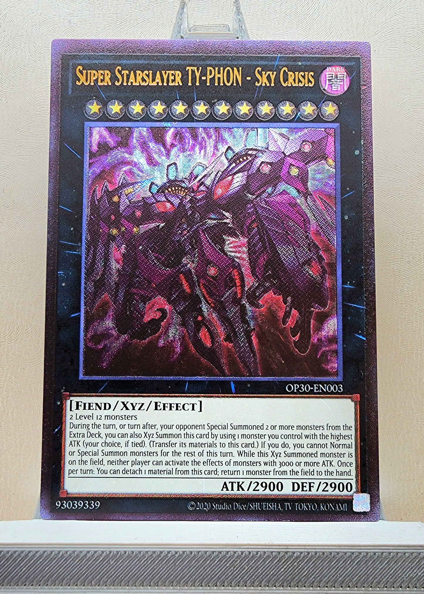 Yugioh! 1x Super Starslayer TY-PHON - Sky Crisis (OP30 - Ultimate Rare) Unli Edition