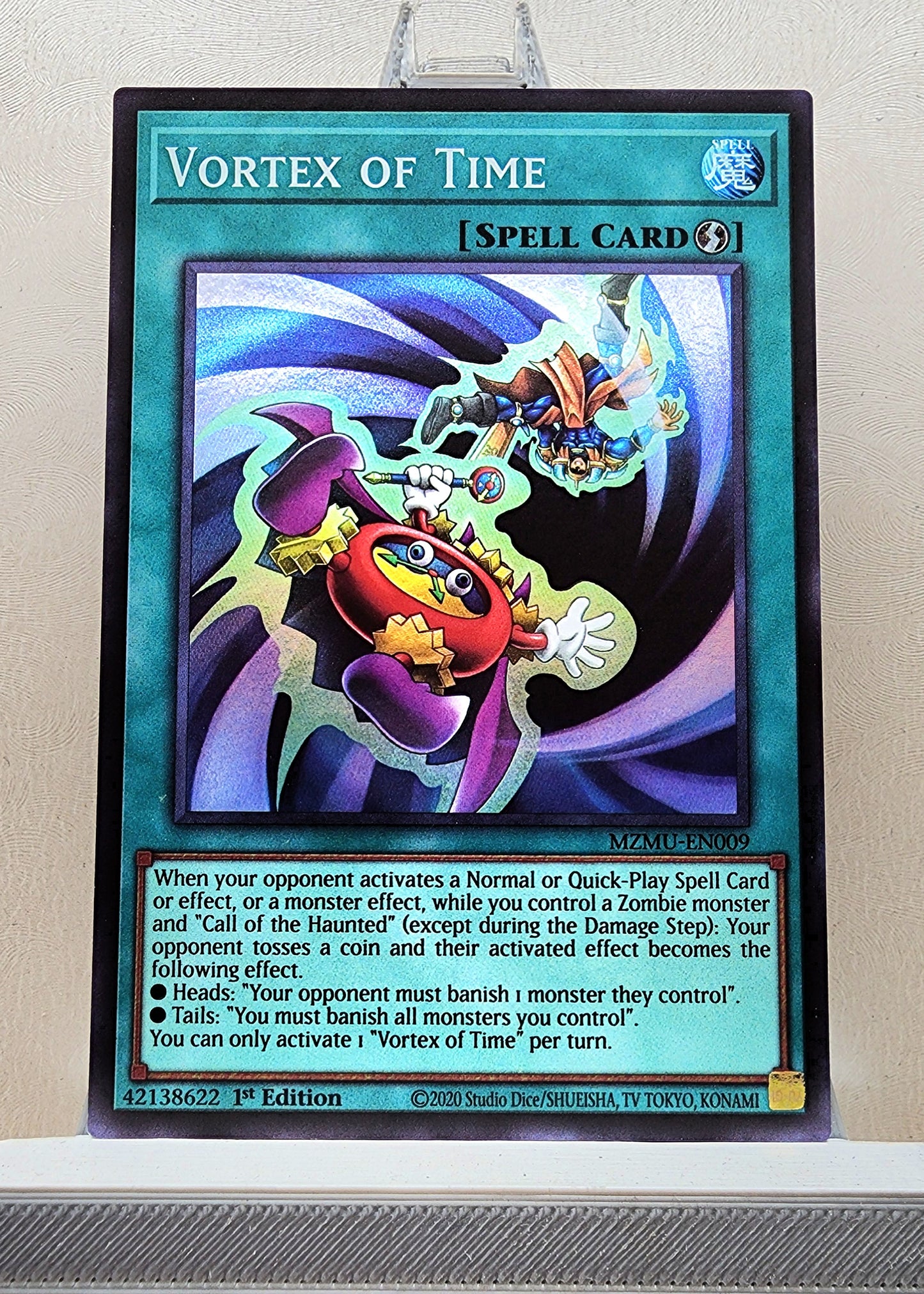 Yugioh! 1x Vortex of Time (MZMU - Super Rare) 1st Edition