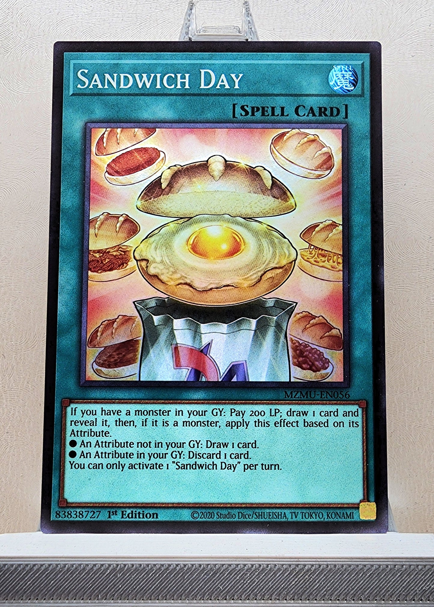 Yugioh! 1x Sandwich Day (MZMU - Super Rare) 1st Edition