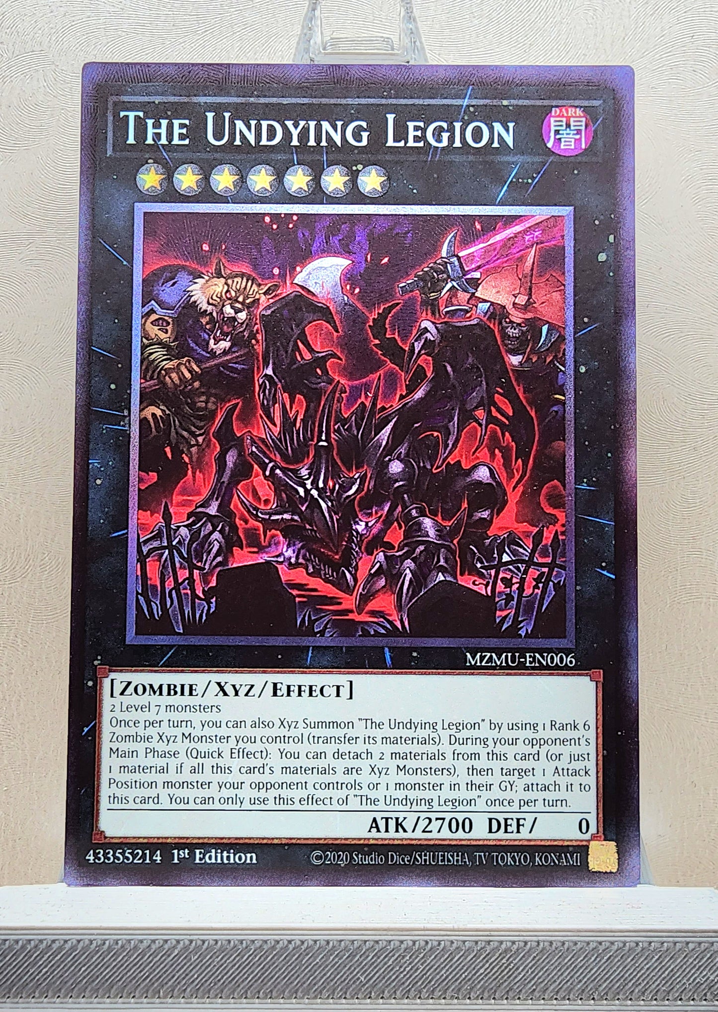 Yugioh! 1x The Undying Legion (MZMU - Collectors Rare) 1st Edition