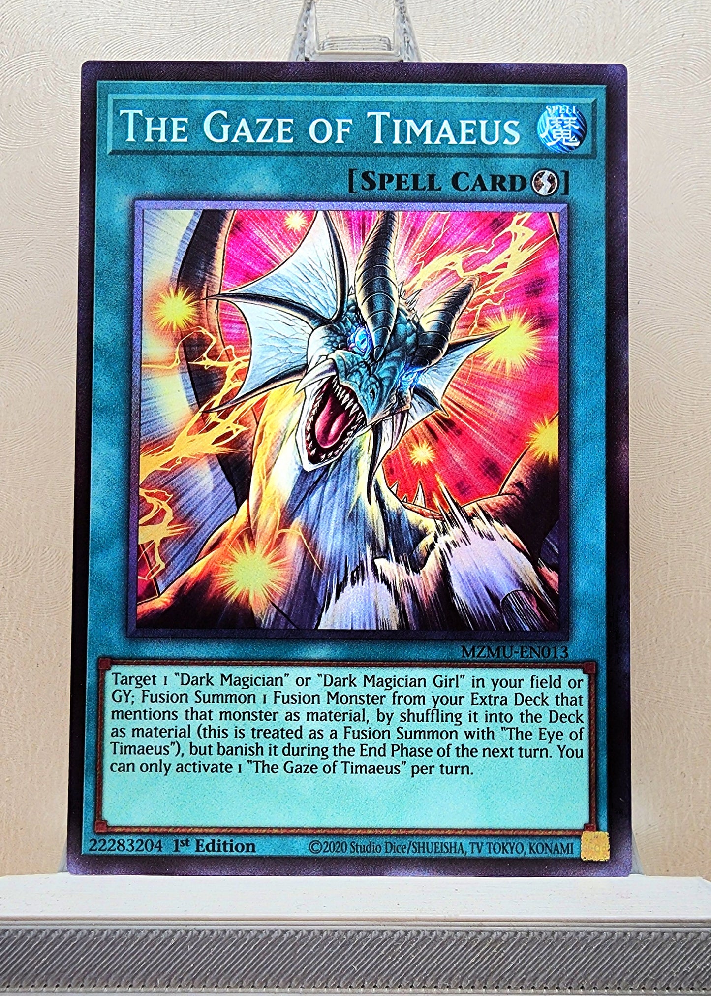 Yugioh! 1x The Gaze of Timaeus (MZMU - Collectors Rare) 1st Edition