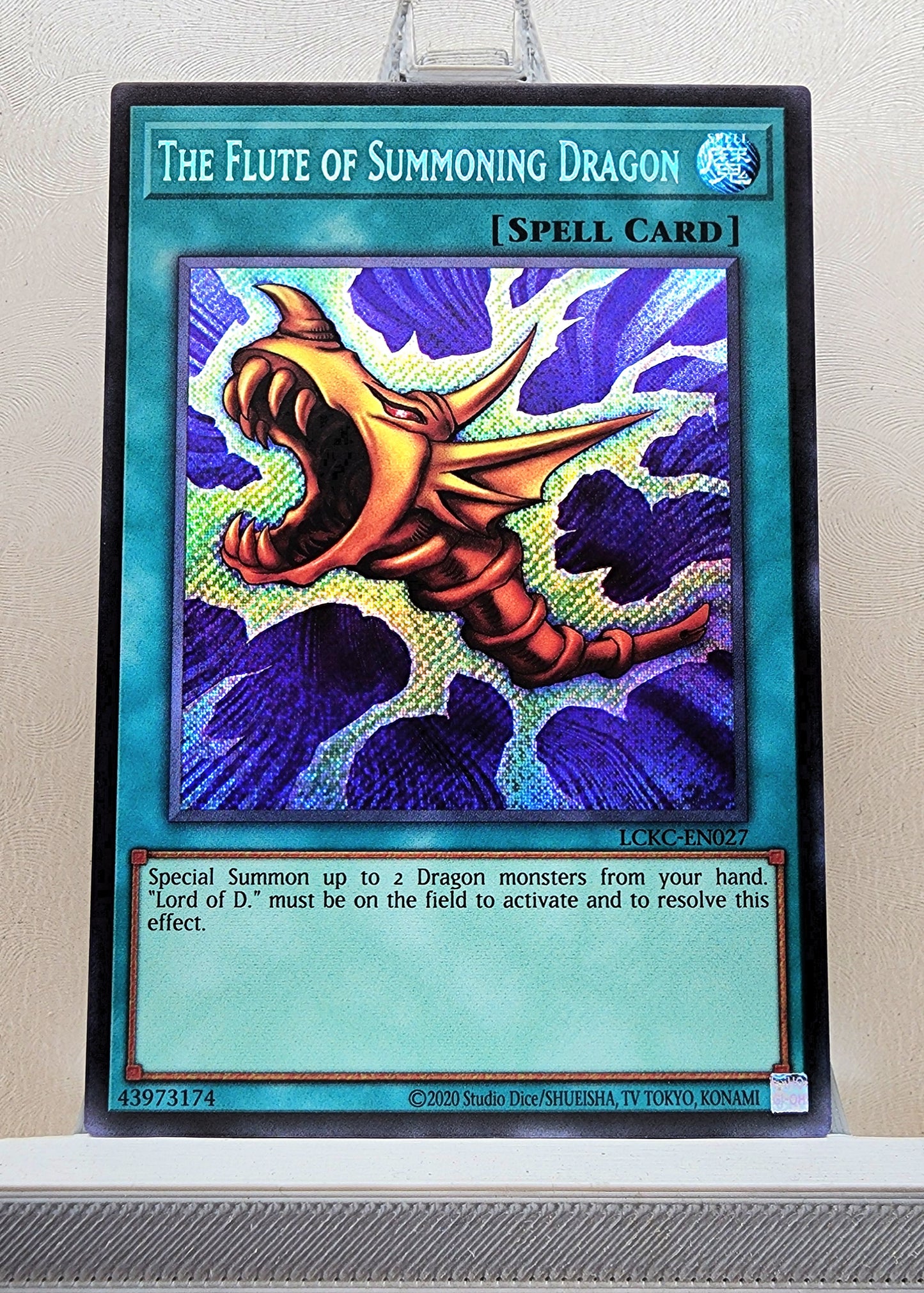 Yugioh! 1x The Flute of Summoning Dragon (LCKC - Secret Rare) Unli Edition