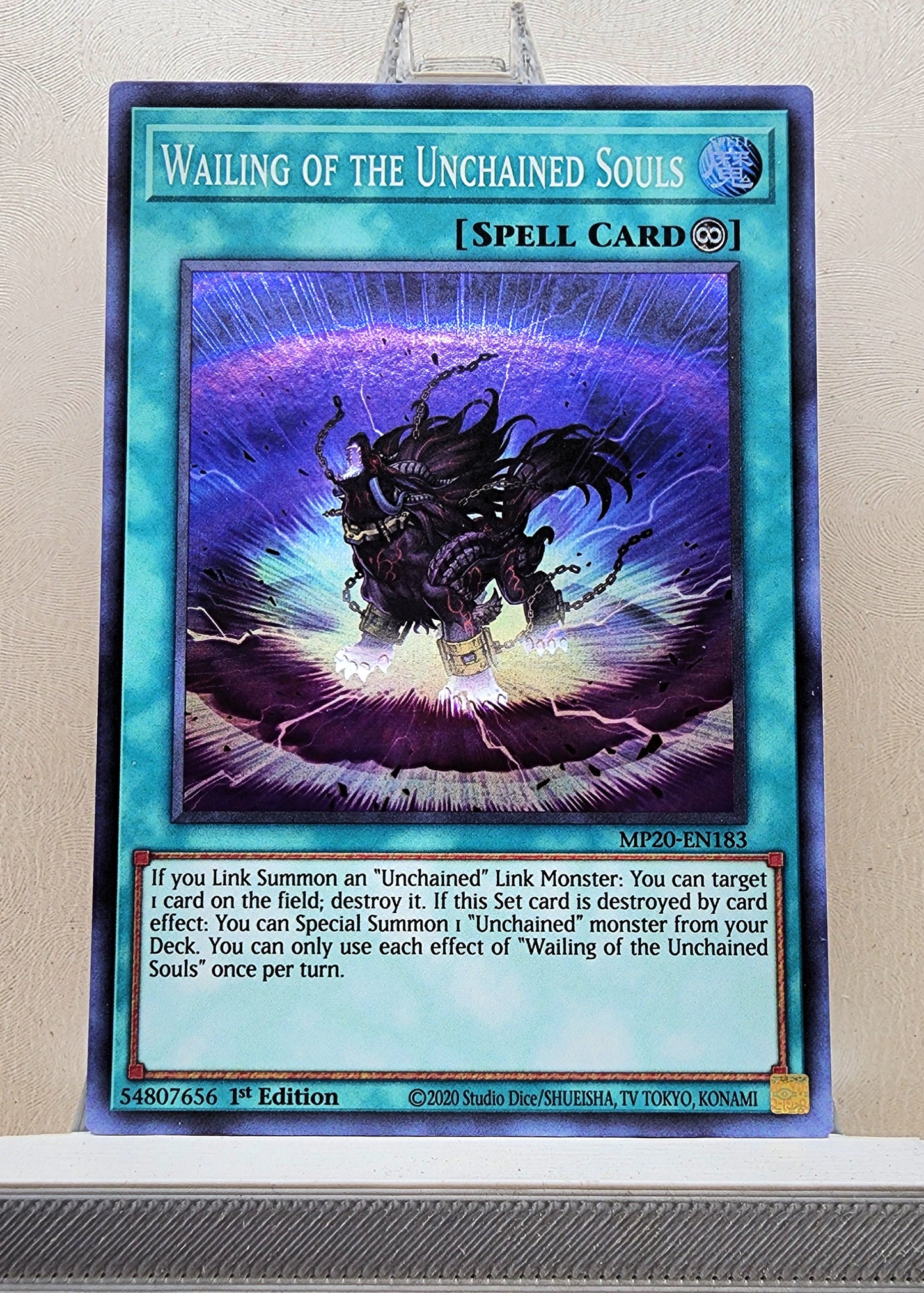 Yugioh! 1x Wailing of the Unchained Souls (MP20 - Super Rare) 1st Edition