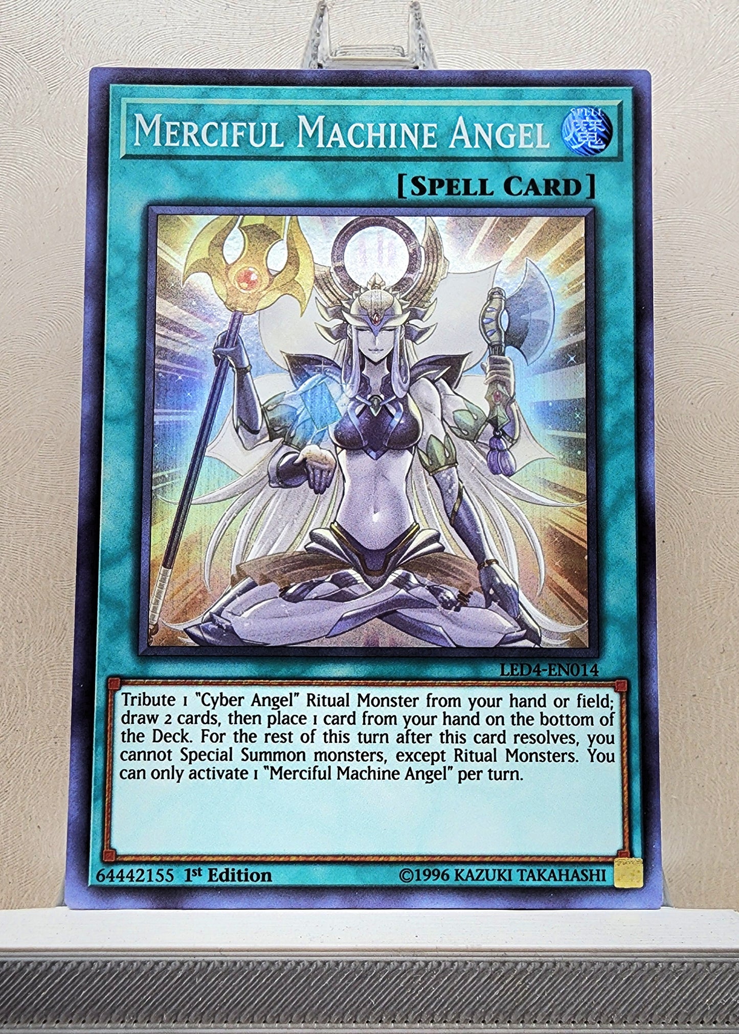 Yugioh! 1x Merciful Machine Angel (LED4 - Super Rare) 1st Edition