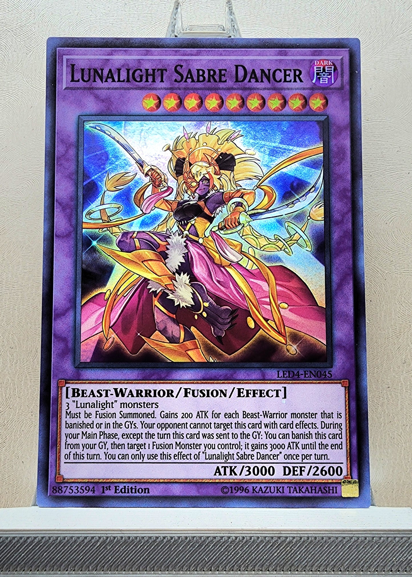 Yugioh! 1x Lunalight Sabre Dancer (LED4 - Super Rare) 1st Edition