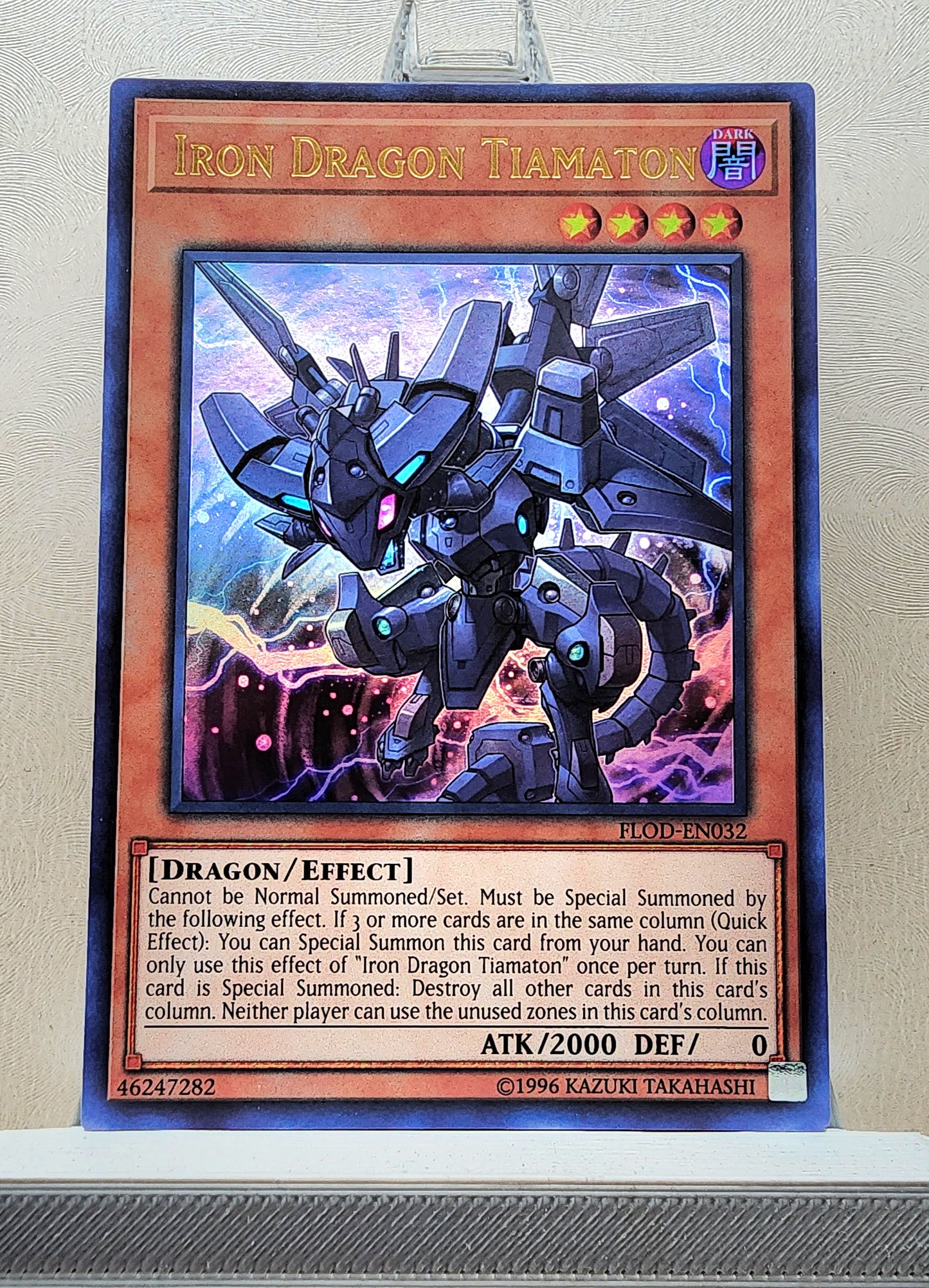 Yugioh! 1x Iron Dragon Tiamaton (FLOD - Ultra Rare) Unli Edition