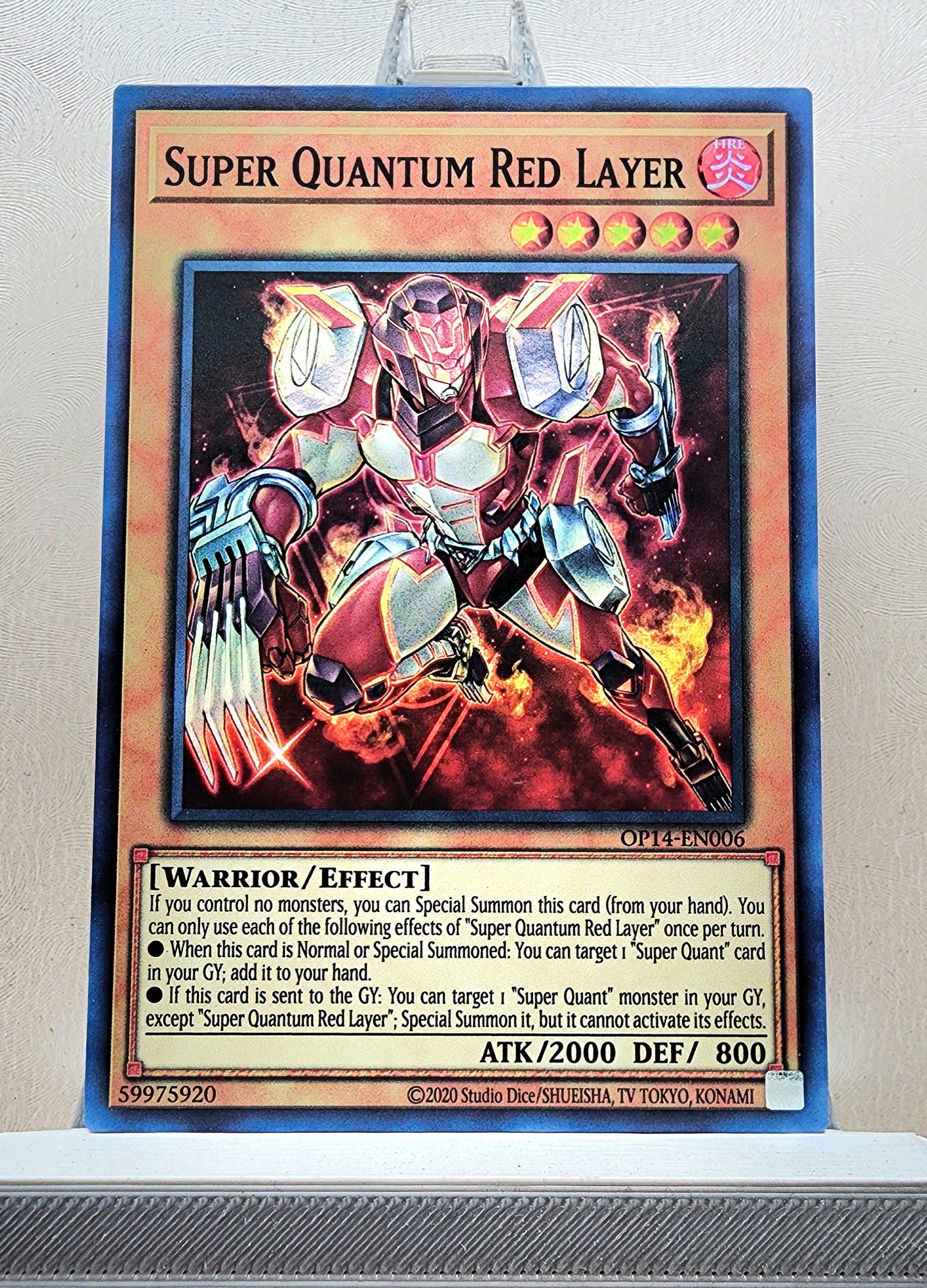 Yugioh! 1x Super Quantum Red Layer (OP14 - Super Rare) Unli Edition