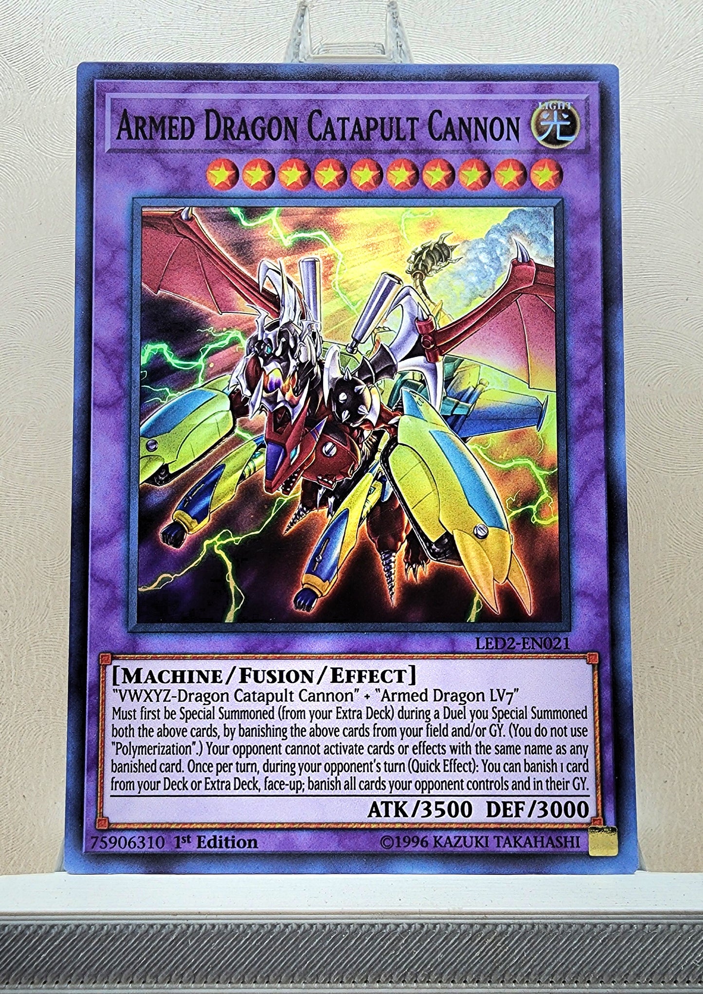 Yugioh! 1x Armed Dragon Catapult Cannon (LED2 - Super Rare) 1st Edition