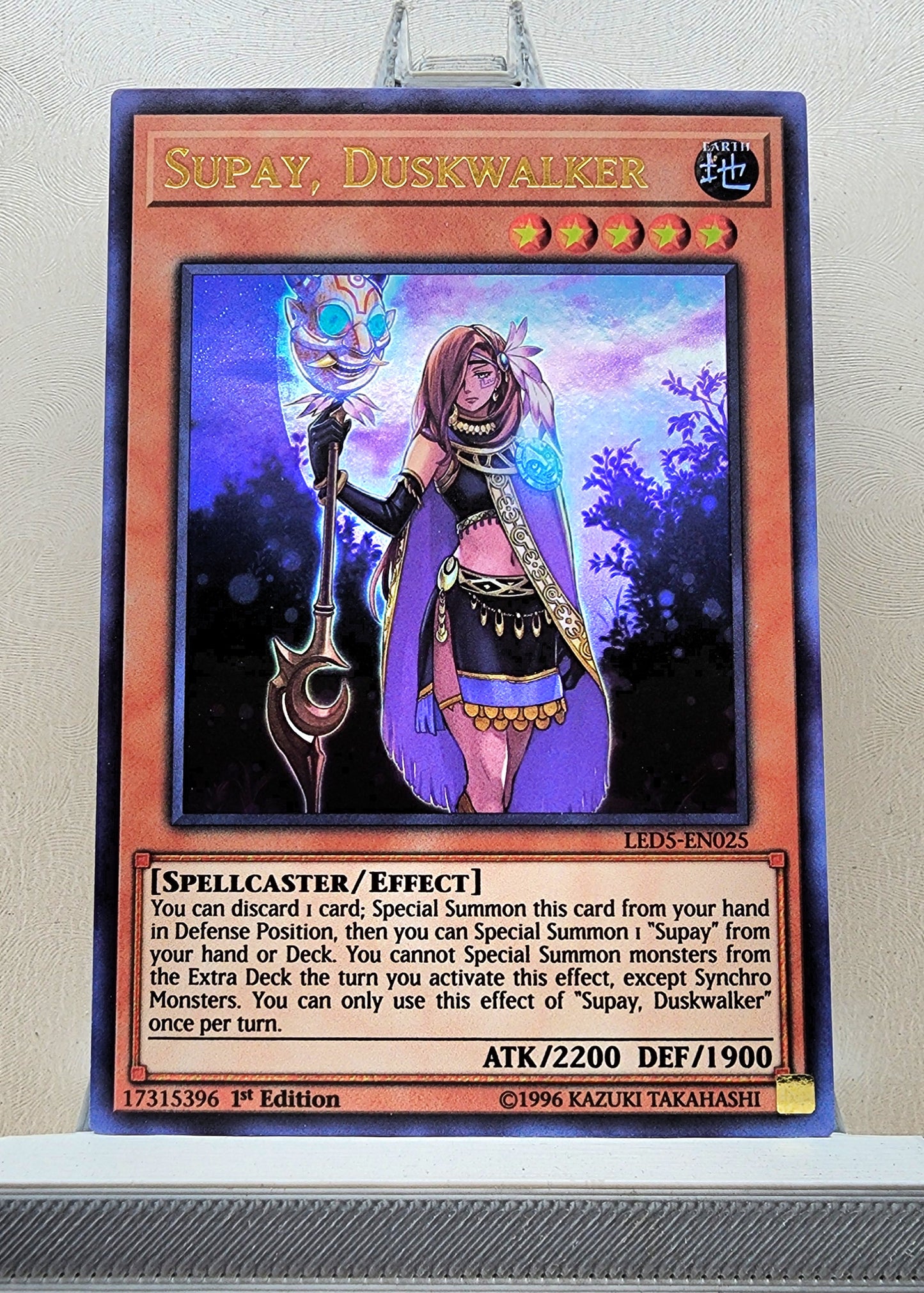 Yugioh! 1x Supay, Duskwalker (LED5 - Ultra Rare) 1st Edition