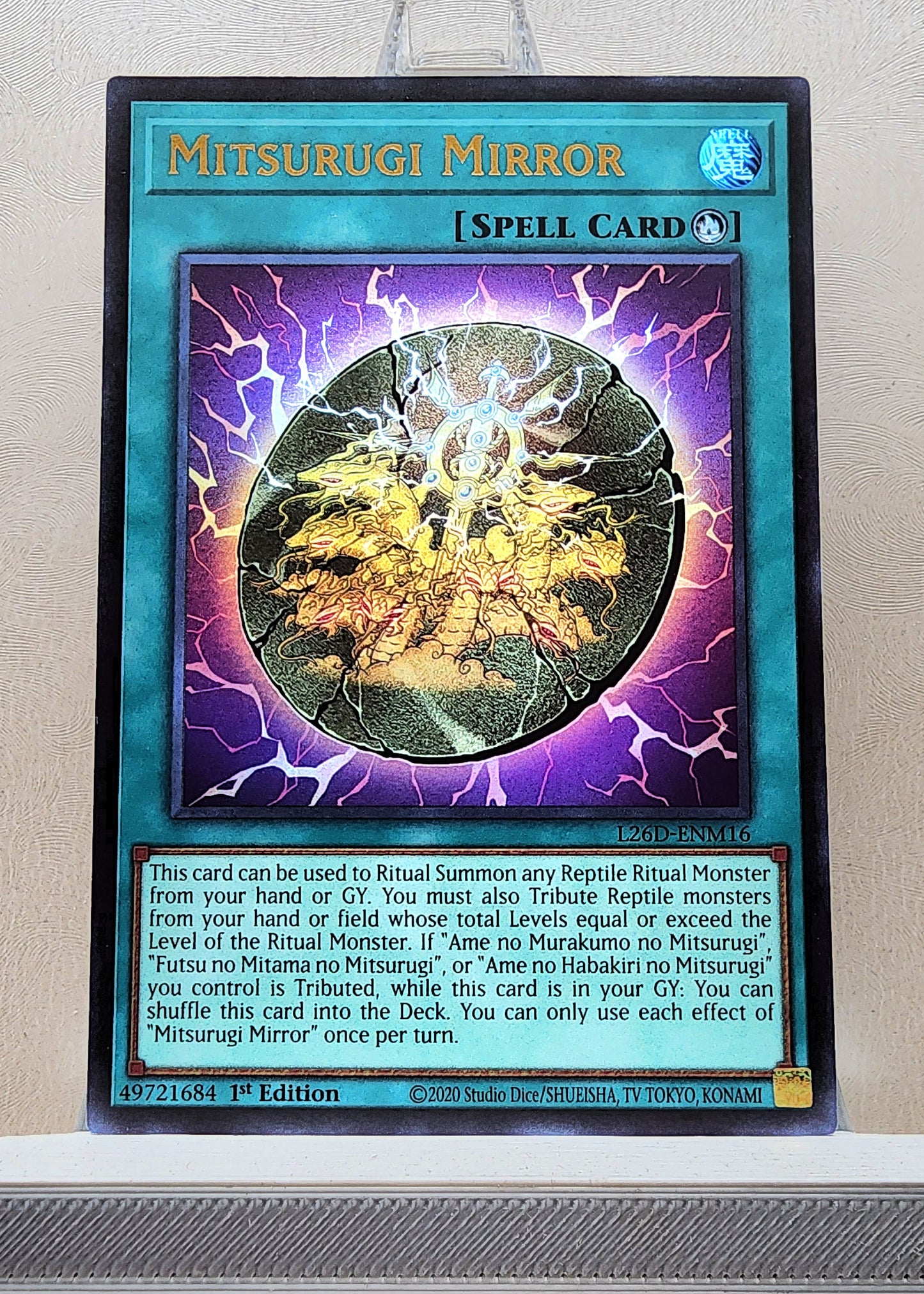 Yugioh! 1x Mitsurugi Mirror (L26D - Ultra Rare) 1st Edition