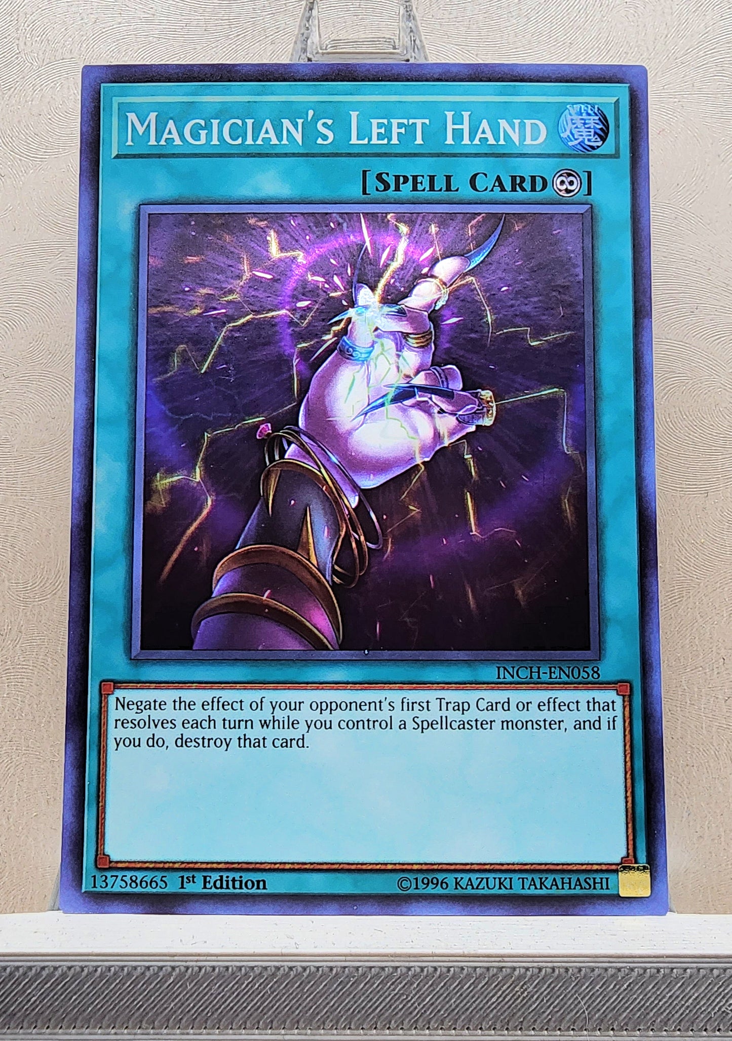 Yugioh! 1x Magician's Left Hand (INCH - Super Rare) 1st Edition