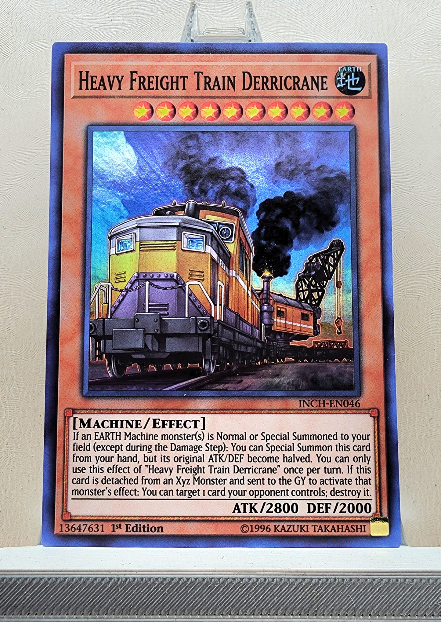 Yugioh! 1x Heavy Freight Train Derricrane (INCH - Super Rare) 1st Edition