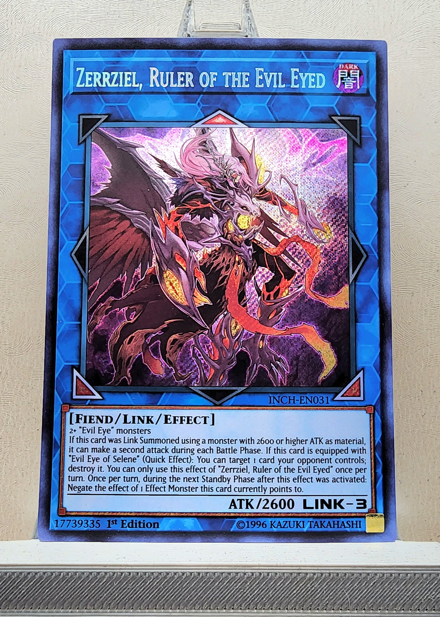 Yugioh! 1x Zerrziel, Ruler of the Evil Eyed (INCH - Secret Rare) 1st Edition