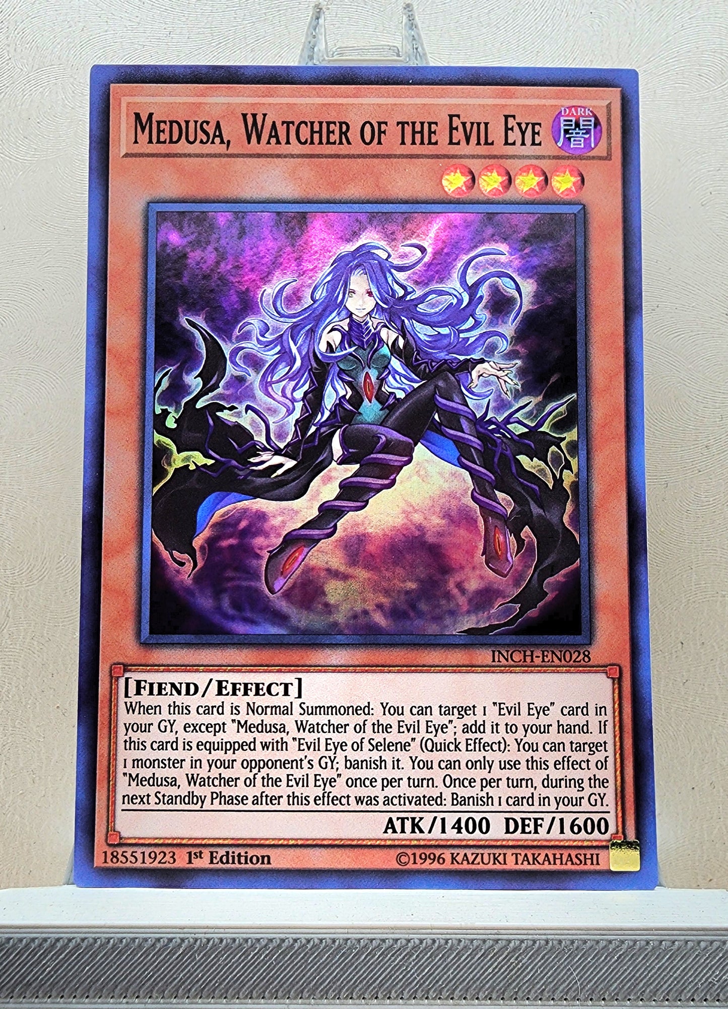 Yugioh! 1x Medusa, Watcher of the Evil Eye (INCH - Super Rare) 1st Edition