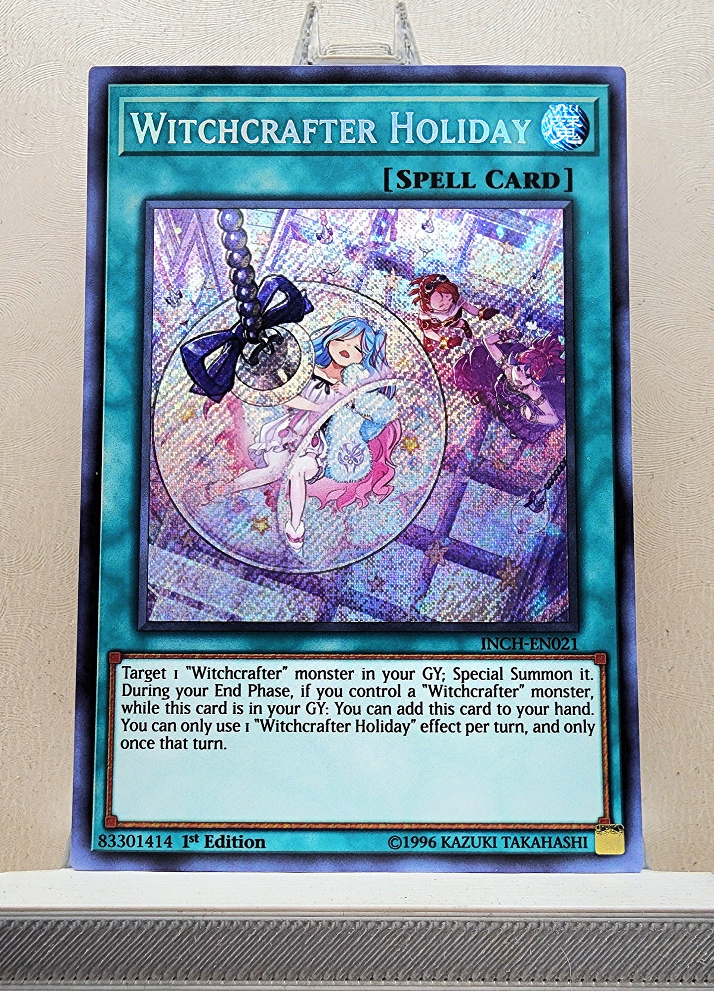 Yugioh! 1x Witchcrafter Holiday (INCH - Secret Rare) 1st Edition