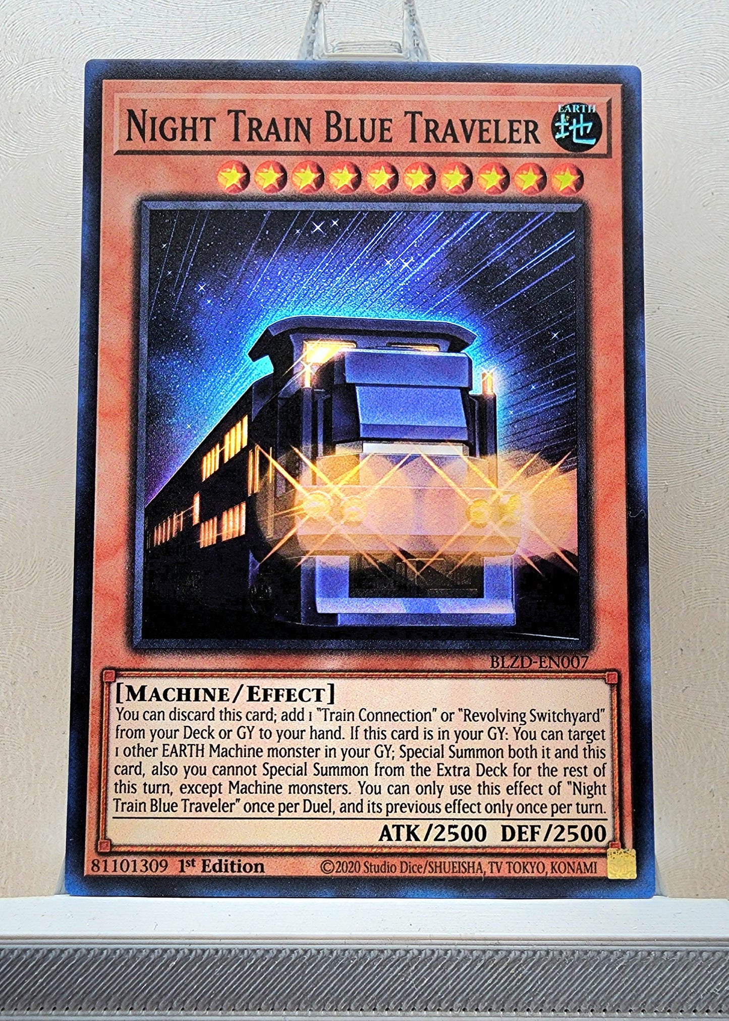 Yugioh! 1x Night Train Blue Traveler (BLZD - Super Rare) 1st Edition