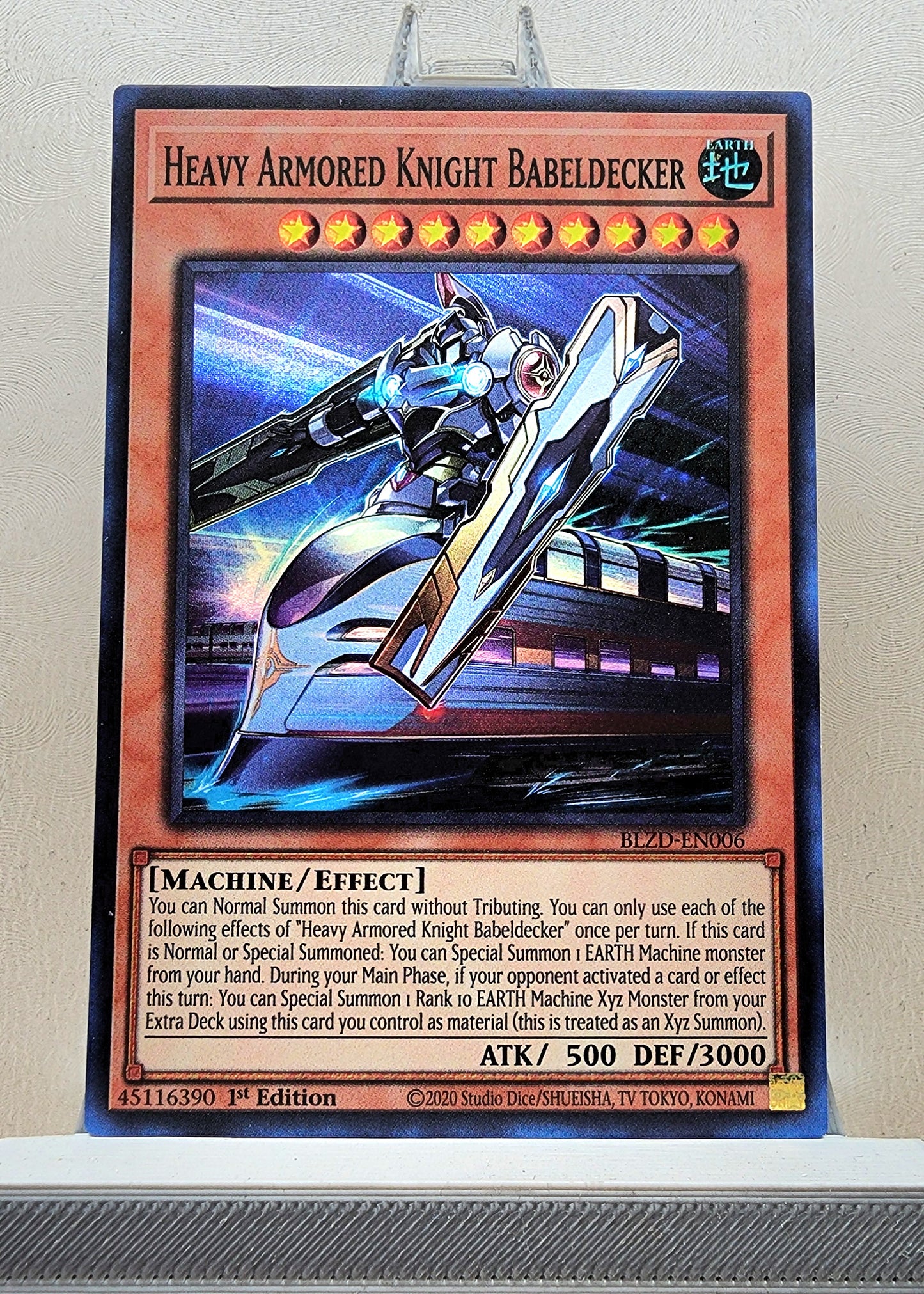 Yugioh! 1x Heavy Armored Knight Babeldecker (BLZD - Super Rare) 1st Edition