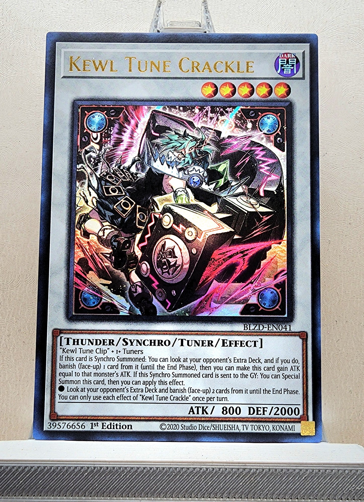 Yugioh! 1x Kewl Tune Crackle (BLZD - Ultra Rare) 1st Edition