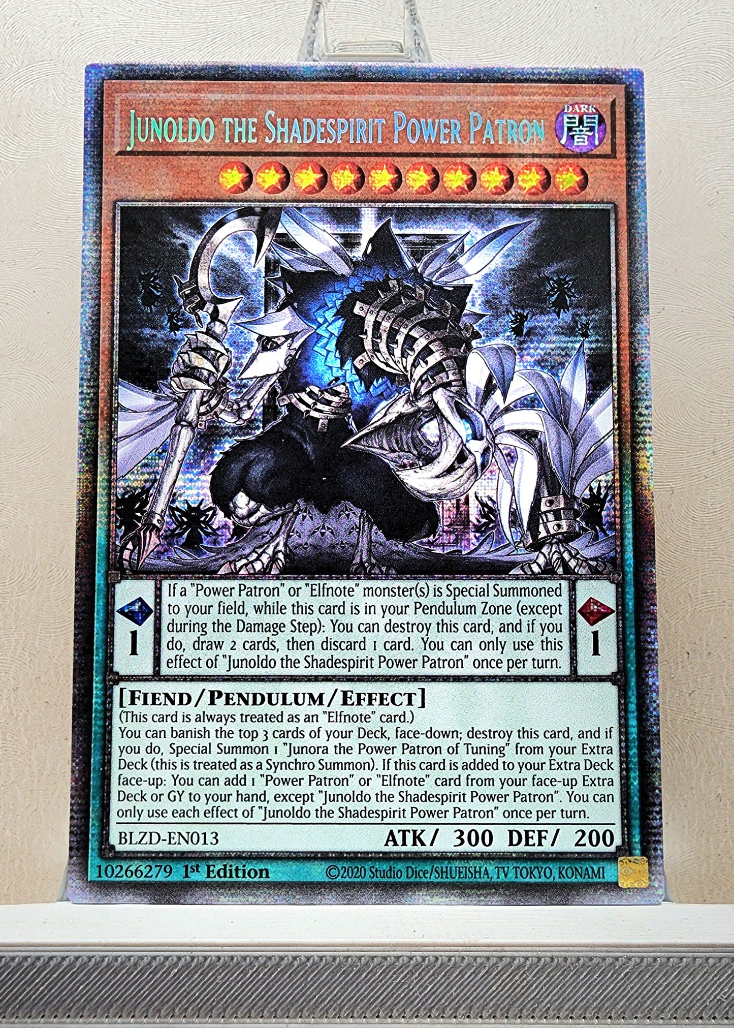 Yugioh! 1x Junoldo the Shadespirit Power Patron (BLZD - Starlight Rare) 1st Edition