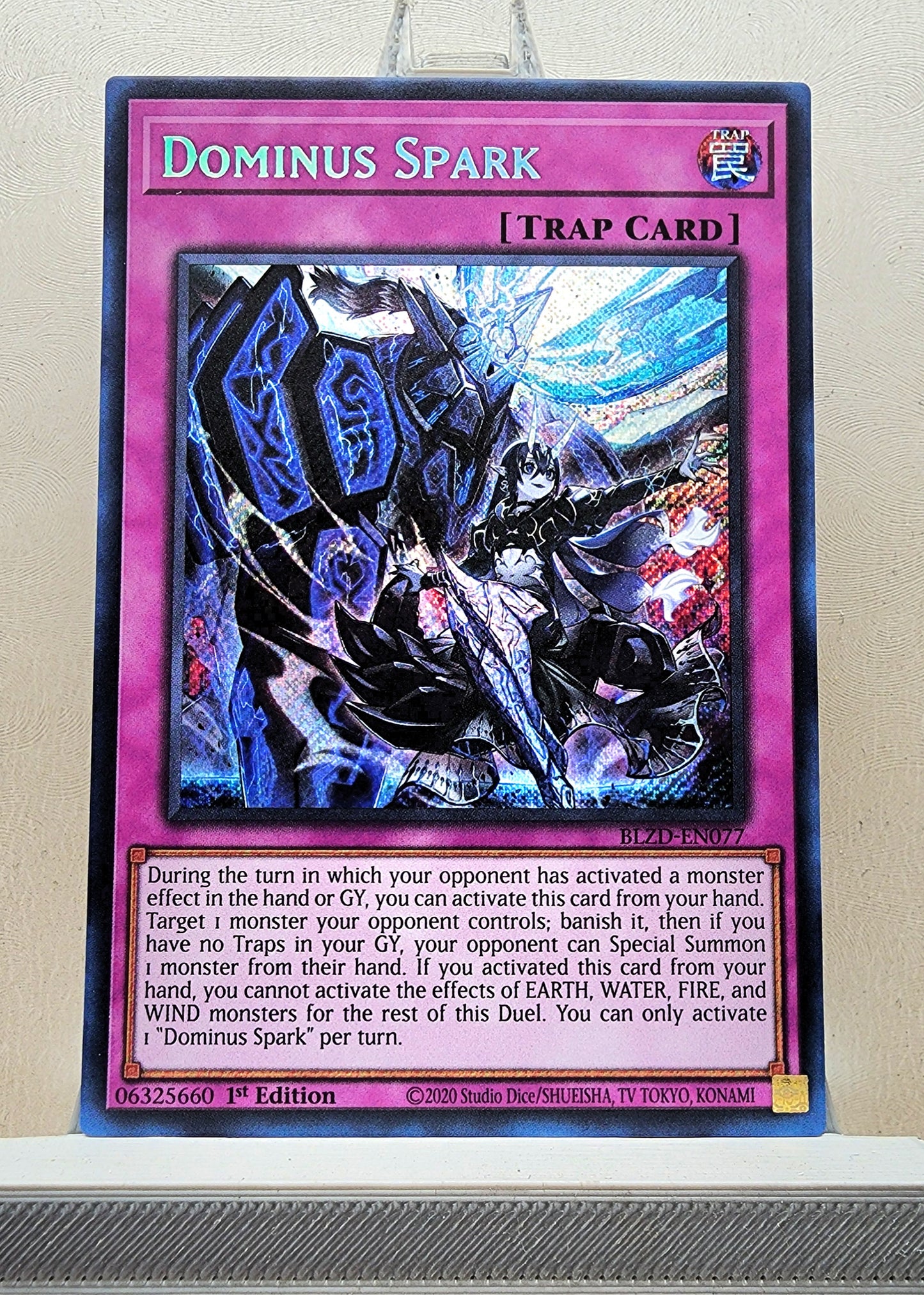 Yugioh! 1x Dominus Spark (BLZD - Secret Rare) 1st Edition