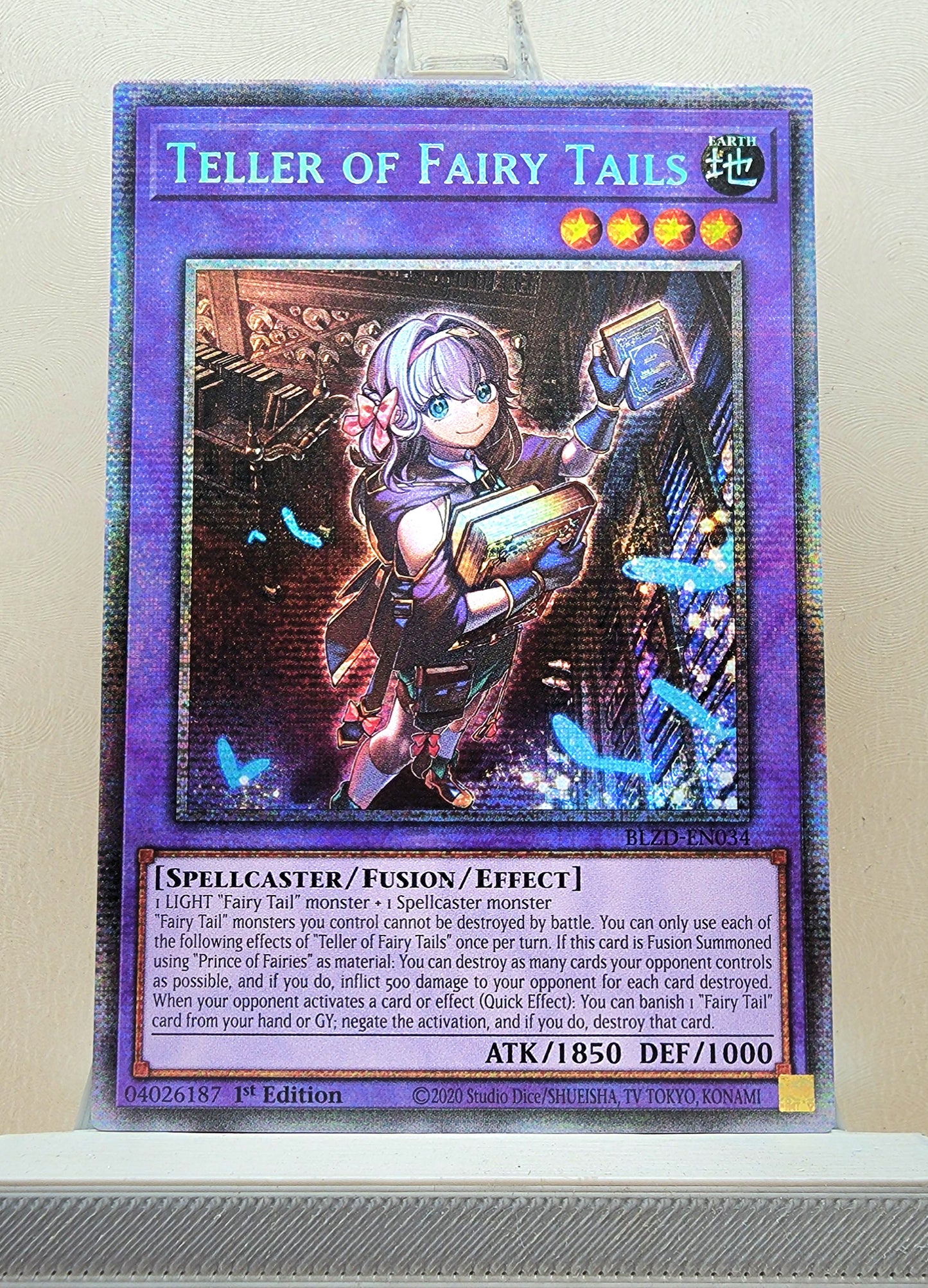 Yugioh! 1x Teller of Fairy Tails (BLZD - Starlight Rare) 1st Edition