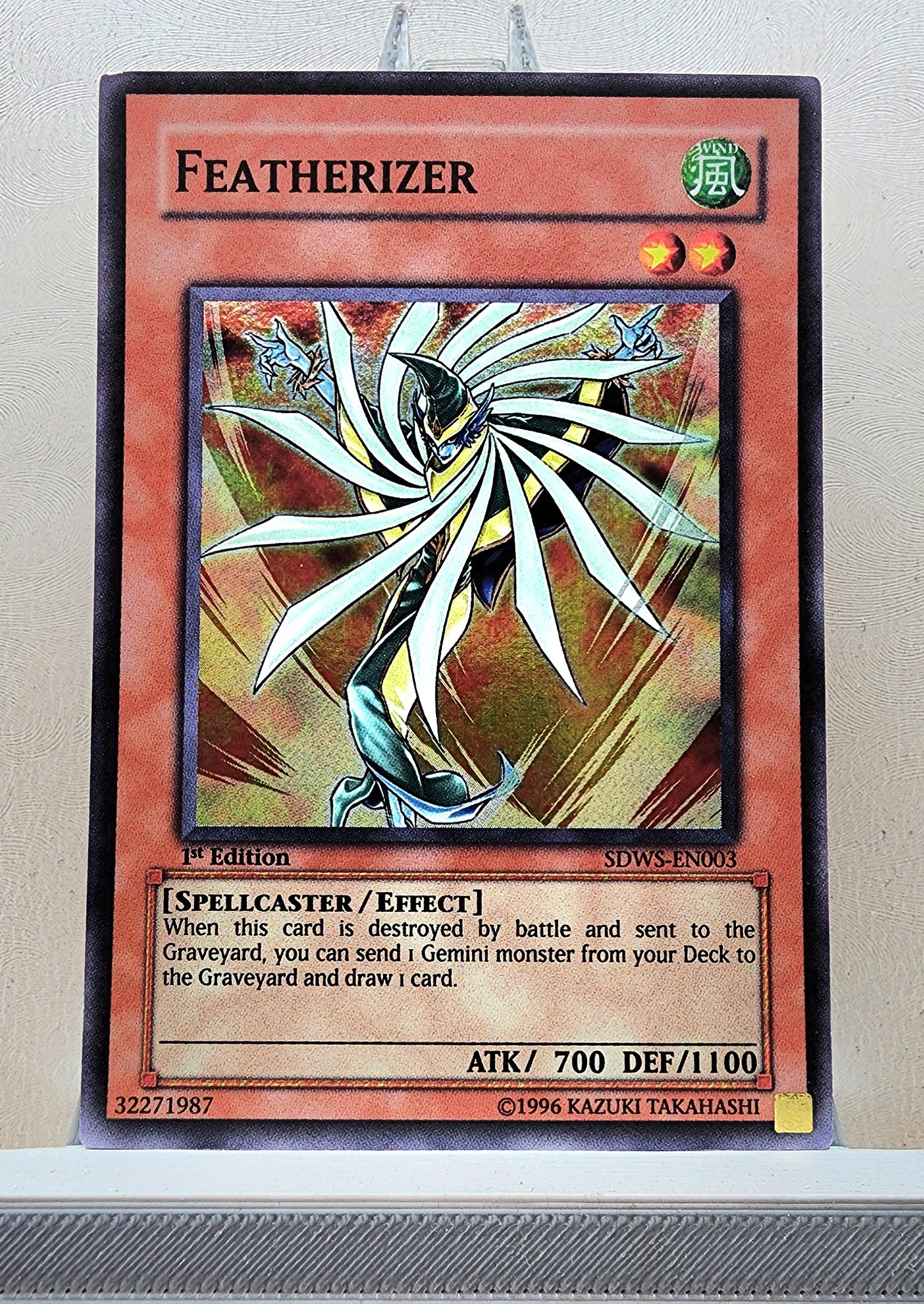 Yugioh! 1x Featherizer (SDWS - Super Rare) 1st Edition