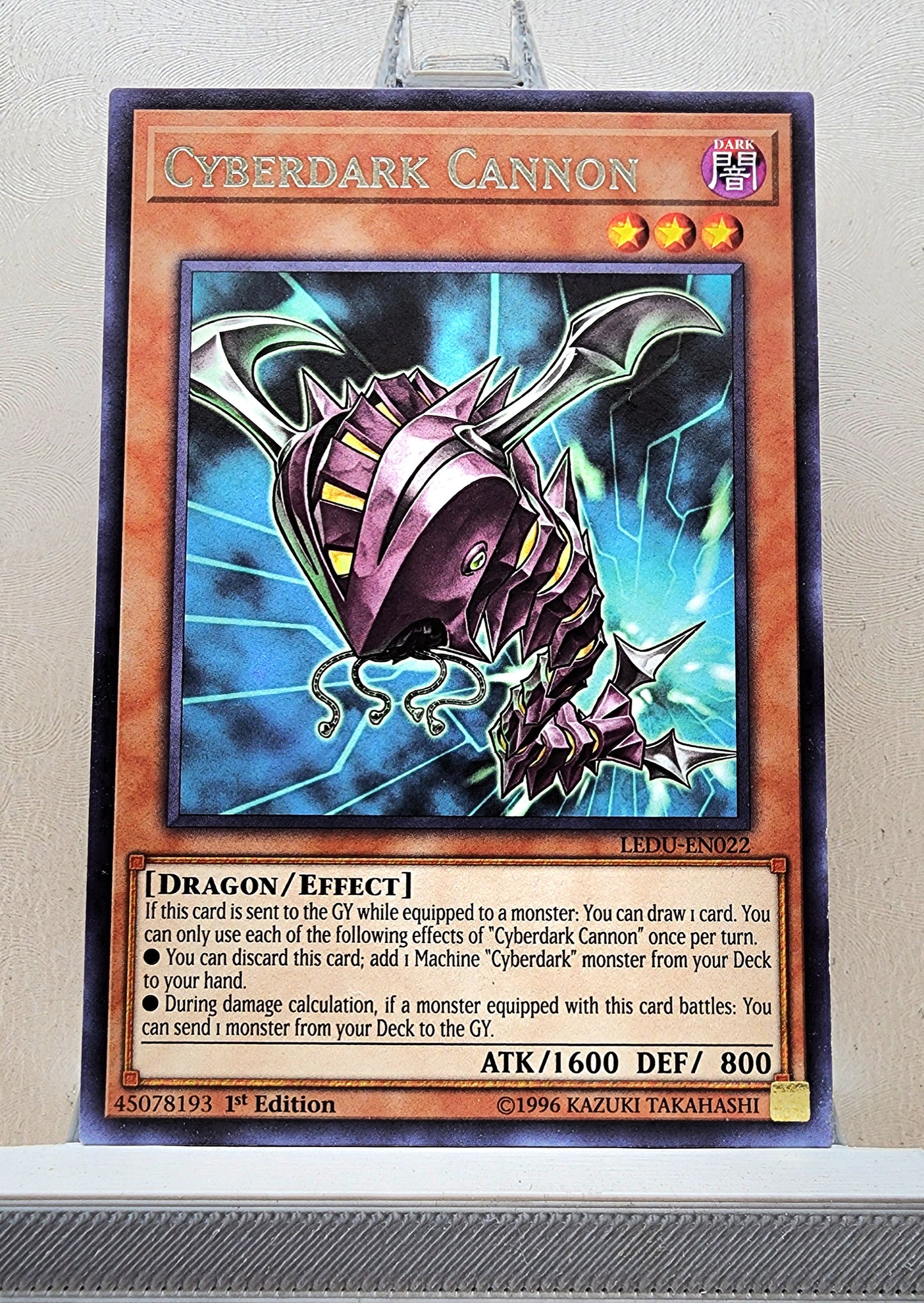 Yugioh! 1x Cyberdark Cannon (LEDU - Rare) 1st Edition