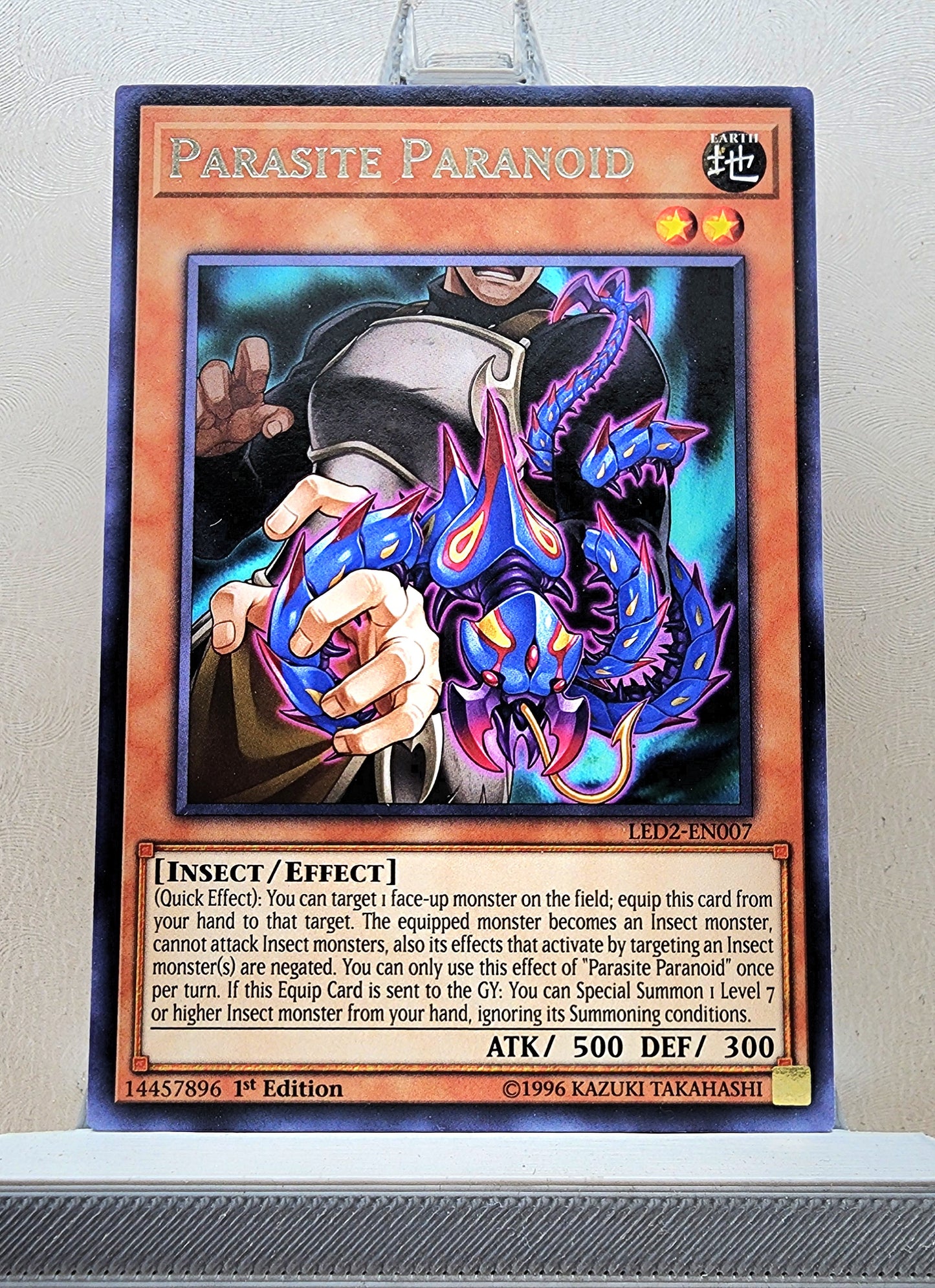 Yugioh! 1x Parasite Paranoid (LED2 - Rare) 1st Edition