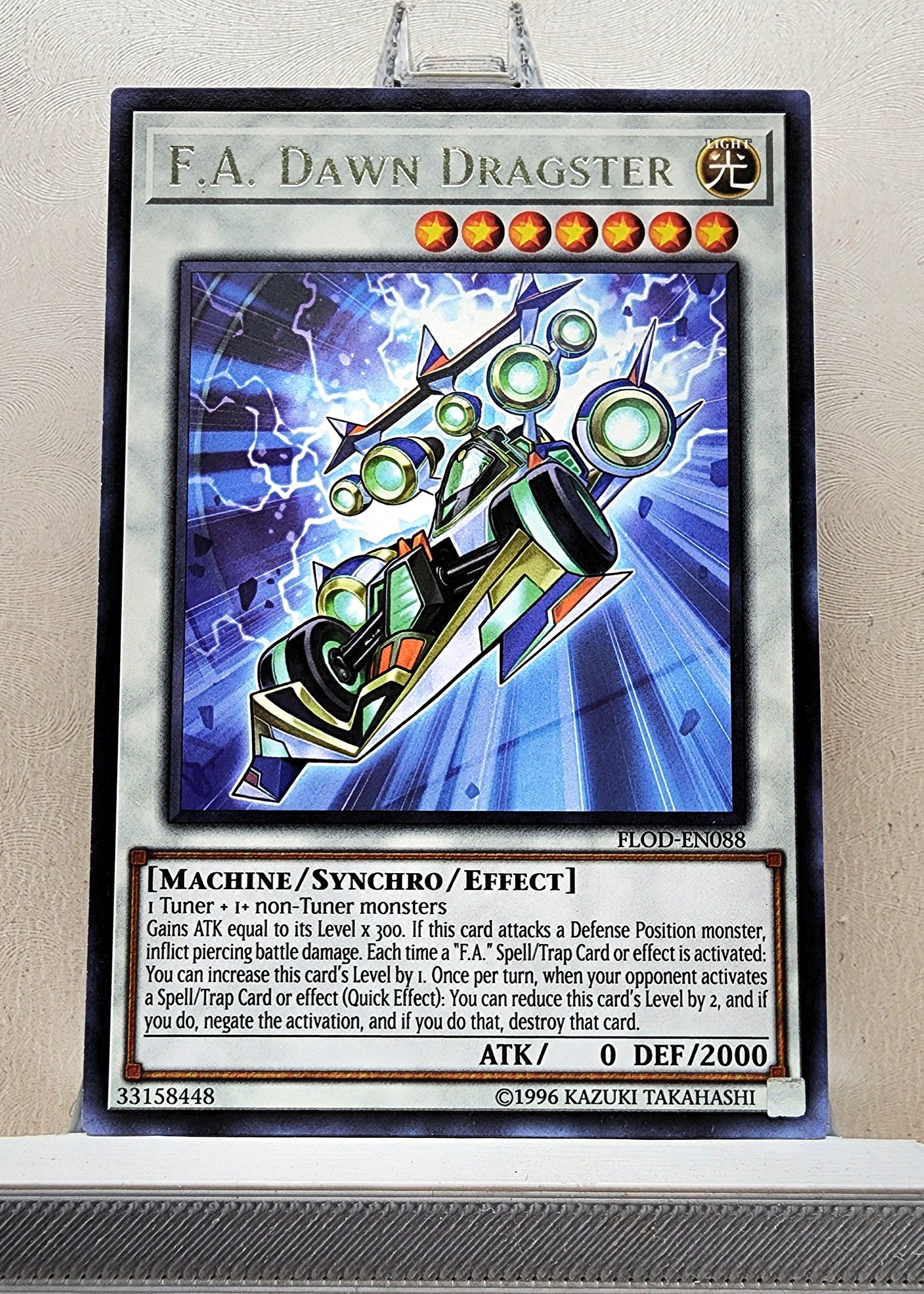 Yugioh! 1x F.A. Dawn Dragster (FLOD - Rare) 1st/Unli Edition