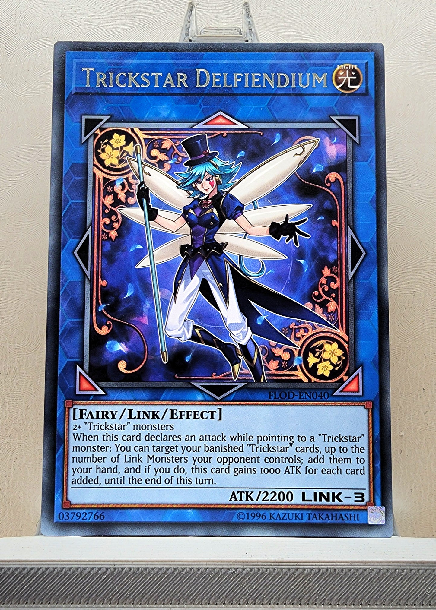Yugioh! 1x Trickstar Delfiendium (FLOD - Rare) Unli Edition