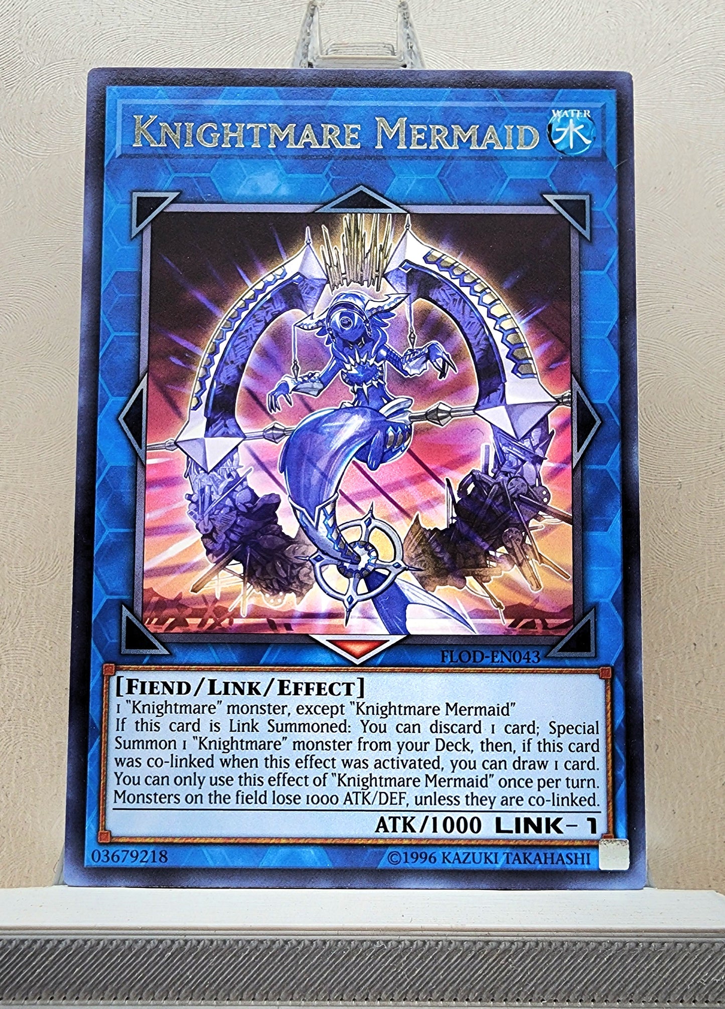 Yugioh! 1x Knightmare Mermaid (FLOD - Rare) 1st/Unli Edition