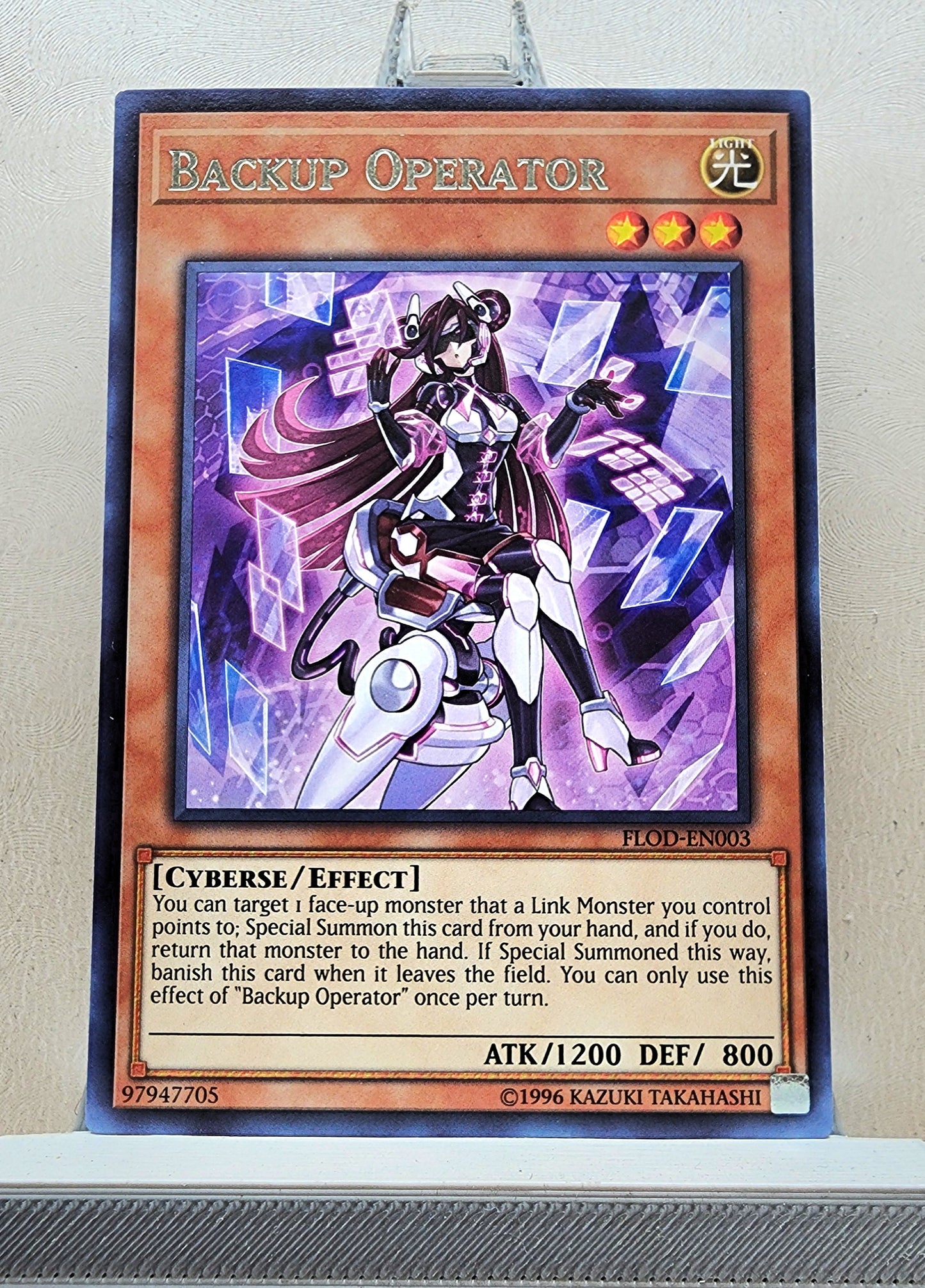 Yugioh! 1x Backup Operator (FLOD - Rare) 1st/Unli Edition